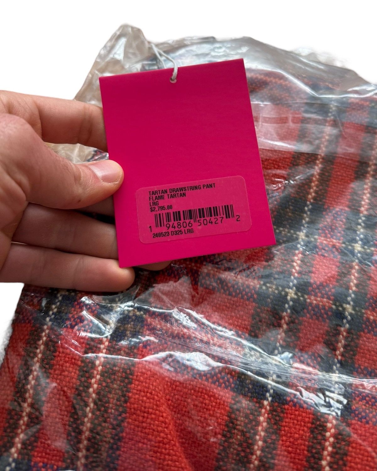 The Elder Statesman $2,795 Cashmere Flame Tartan Lounge Pants Size US 34 / EU 50 - 6 Thumbnail