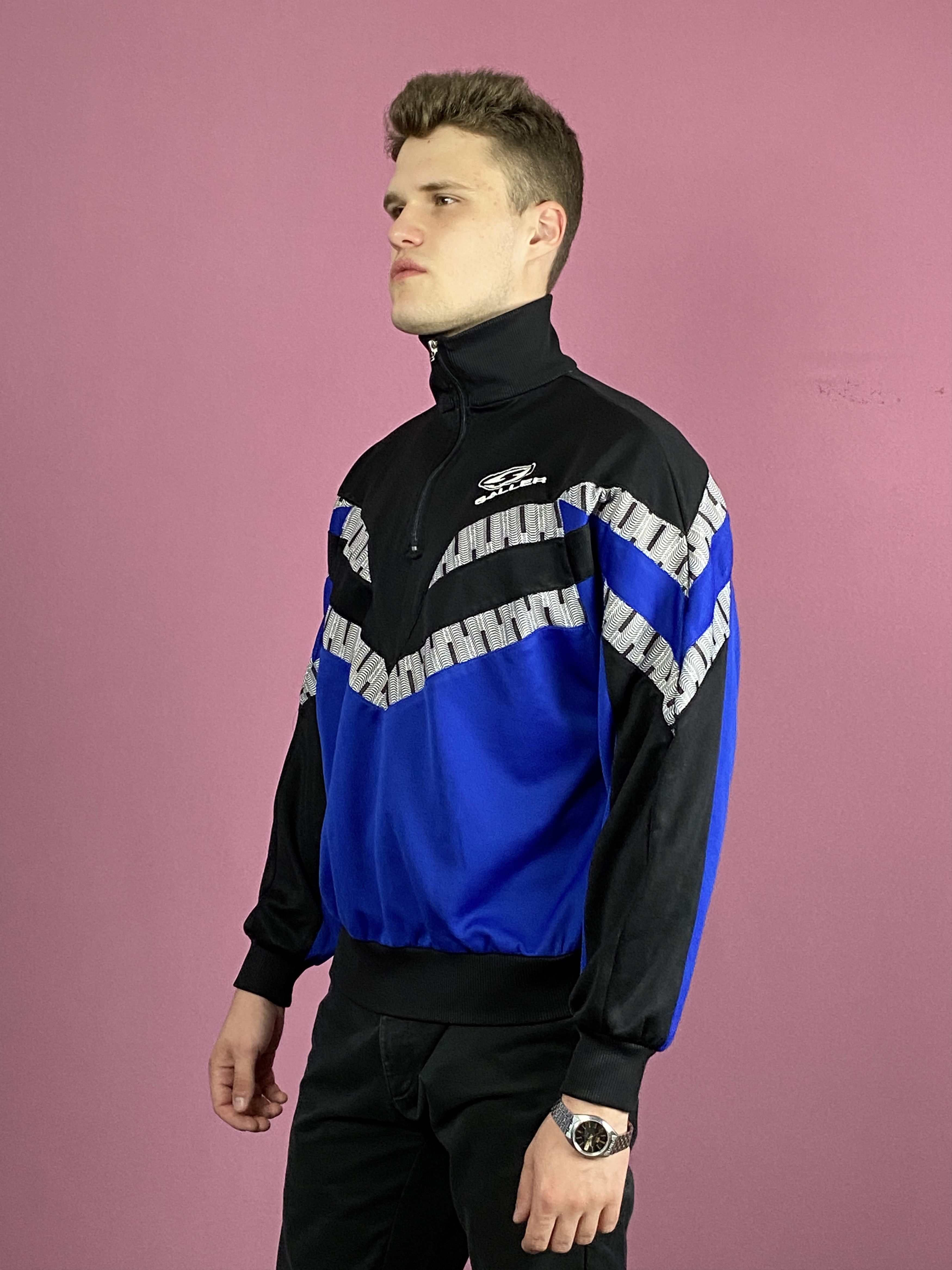 Vintage Saller Vintage Men's Qurter Zip Track Jacket - L Size US L / EU 52-54 / 3 - 2 Thumbnail