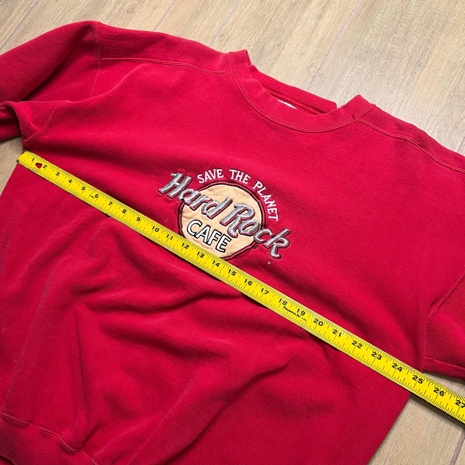 Hard Rock Cafe Vintage 90s Hard Rock Cafe Sweatshirt Mens XL Red Las Vegas Size US XL / EU 56 / 4 - 7 Thumbnail