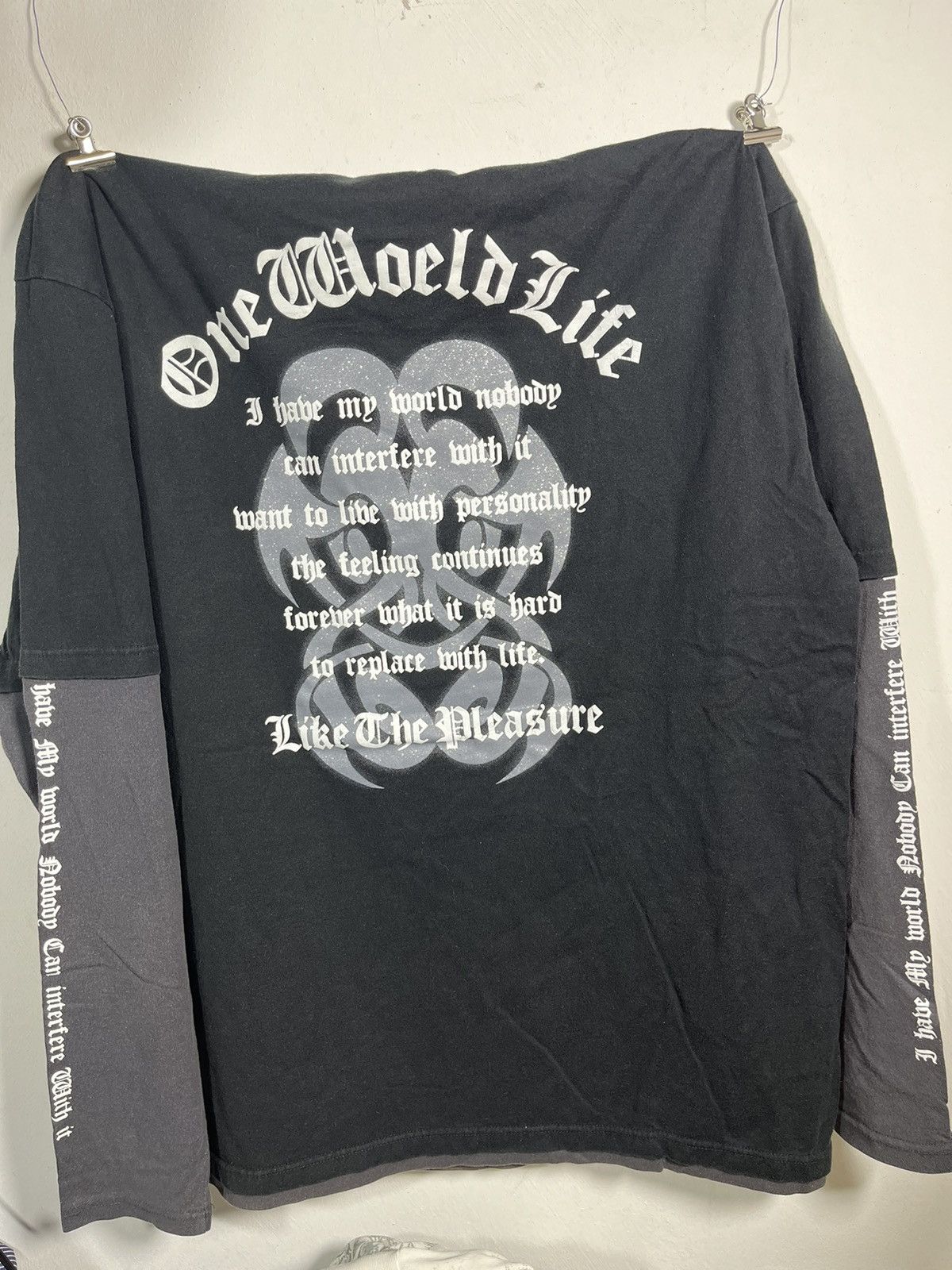 Japanese Brand Beaumere japanese brand Double Sleeve poem Very Rare Size US XXL / EU 58 / 5 - 5 Thumbnail