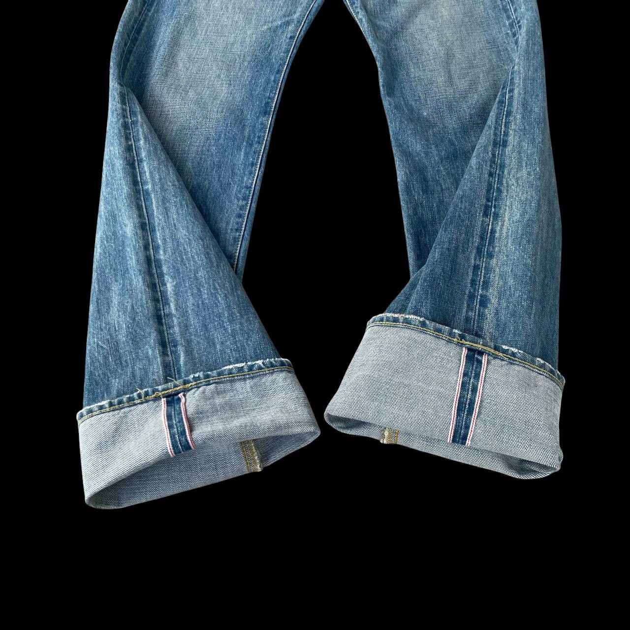 Blue Blue Japan × Japanese Brand JAPANESE BRAND MUVEIL SELVEDGED VINTAGE LIGHTWASH BUTTON FLY Size US 28 / EU 44 - 3 Thumbnail