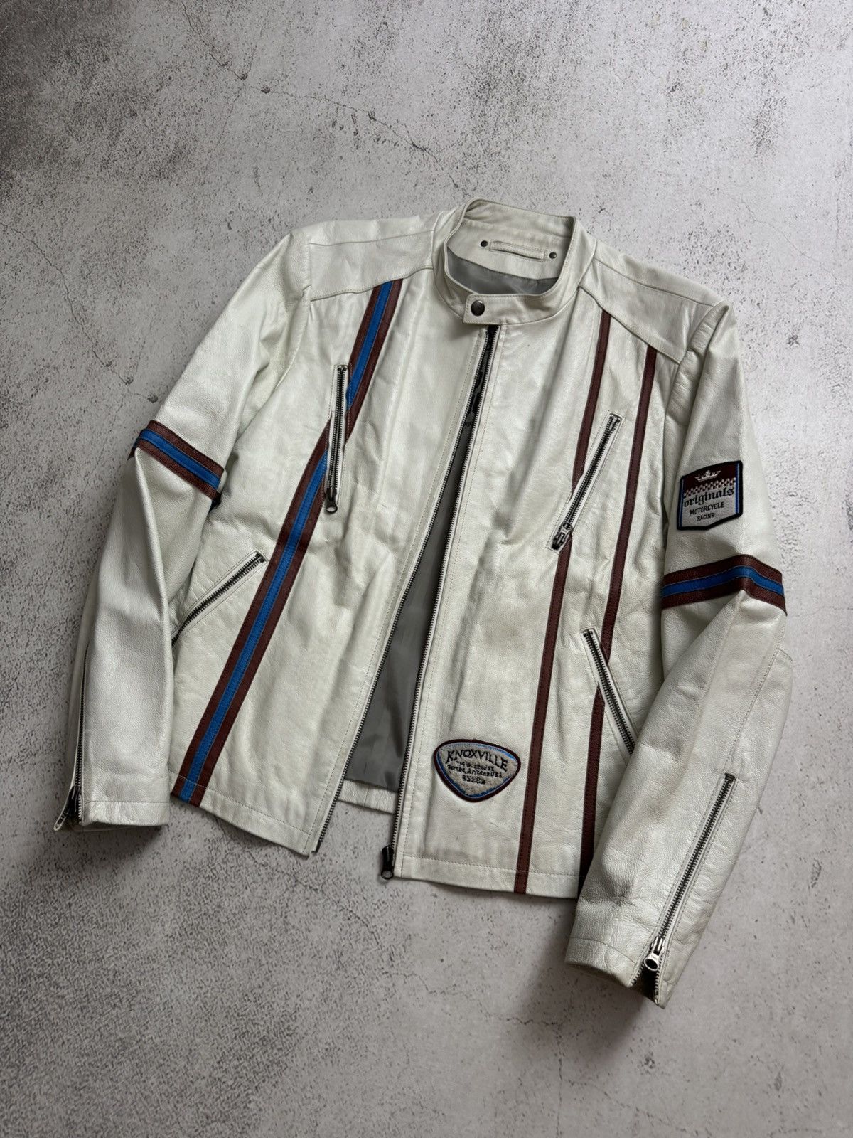 Angelo Litrico Angelo Litrico Knoxville Motorcycle Racing Leather Jacket Size US M / EU 48-50 / 2 - 2 Thumbnail