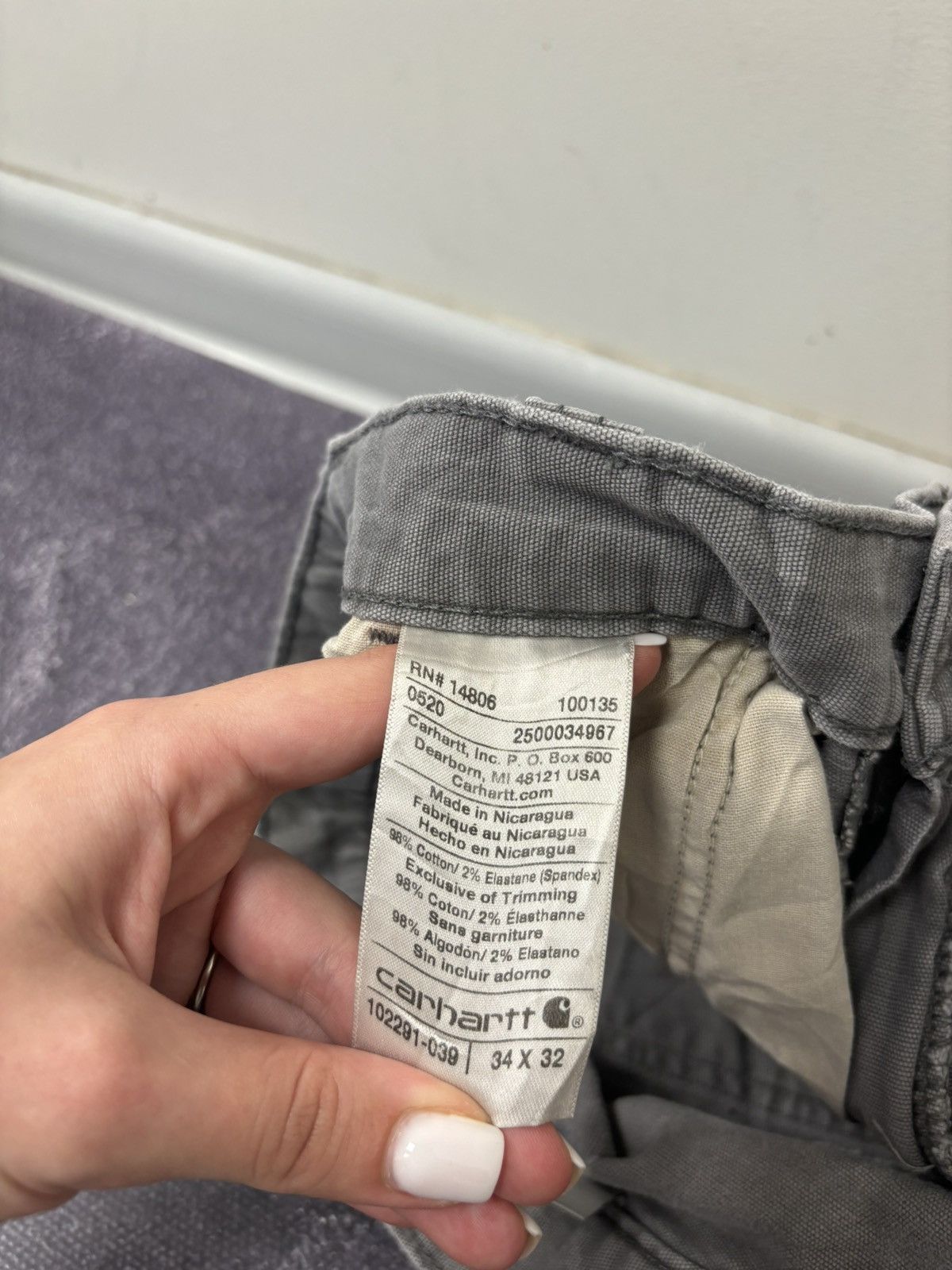 Carhartt Vintage Carhartt Y2K Relaxed Fit Workwear Gray Baggy Pants Size US 34 / EU 50 - 15 Thumbnail