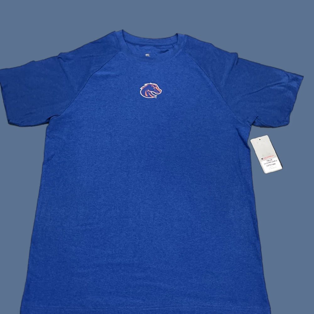 Vintage VINTAGE Colosseum Athletics Boise State Shirt Mens L Blue Cotton T-Shirt Regular Short Sleeve Round Neck Scoops Rare Salesman Sample Size US L / EU 52-54 / 3 - 1 Thumbnail