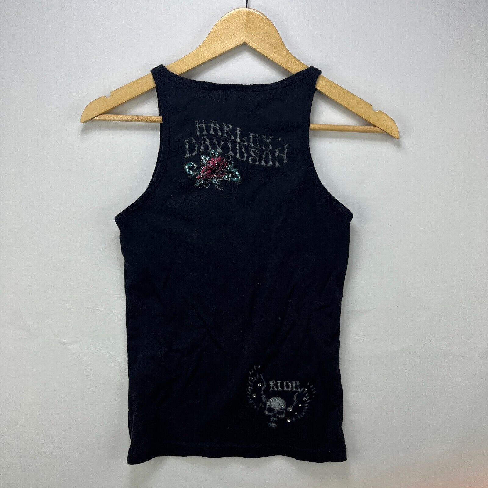 Vintage Vintage Y2K Harley Davidson Flower Tank Top Womens Medium Size M / US 6-8 / IT 42-44 - 4 Thumbnail