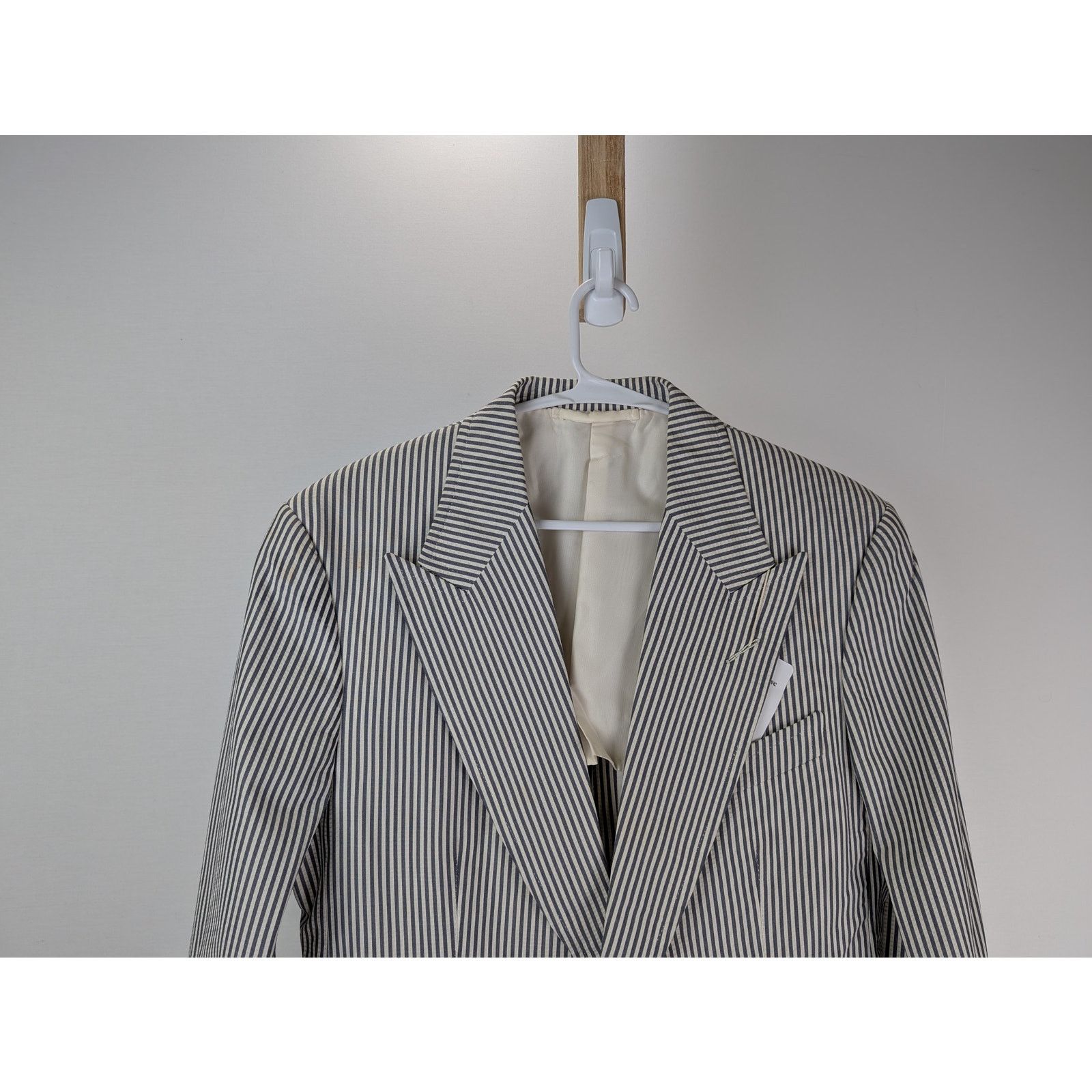 Tom Ford o1rshd1 CC20 Vestes Blousons Blazer Jacket in Blue/White Size US M / EU 48-50 / 2 - 3 Thumbnail