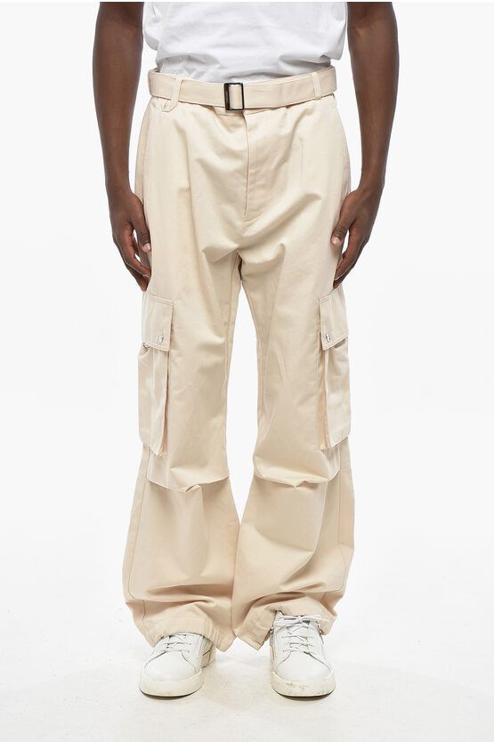 Celine Cargo Pants Celine Linen Pants Company Cotton/Linen Cargo