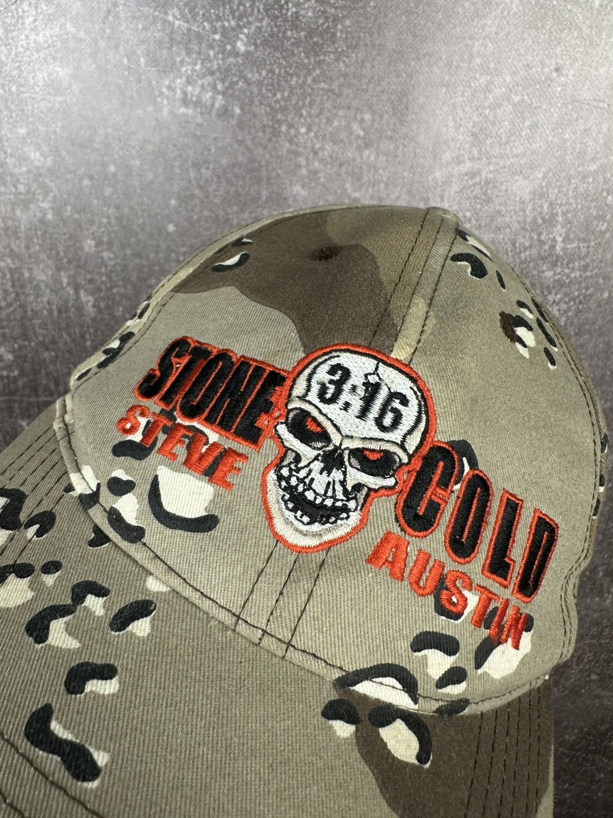 Vintage 90s Stone Cold Steve Austin Realtree Wrestling Hat Cap Size ONE SIZE - 7 Thumbnail