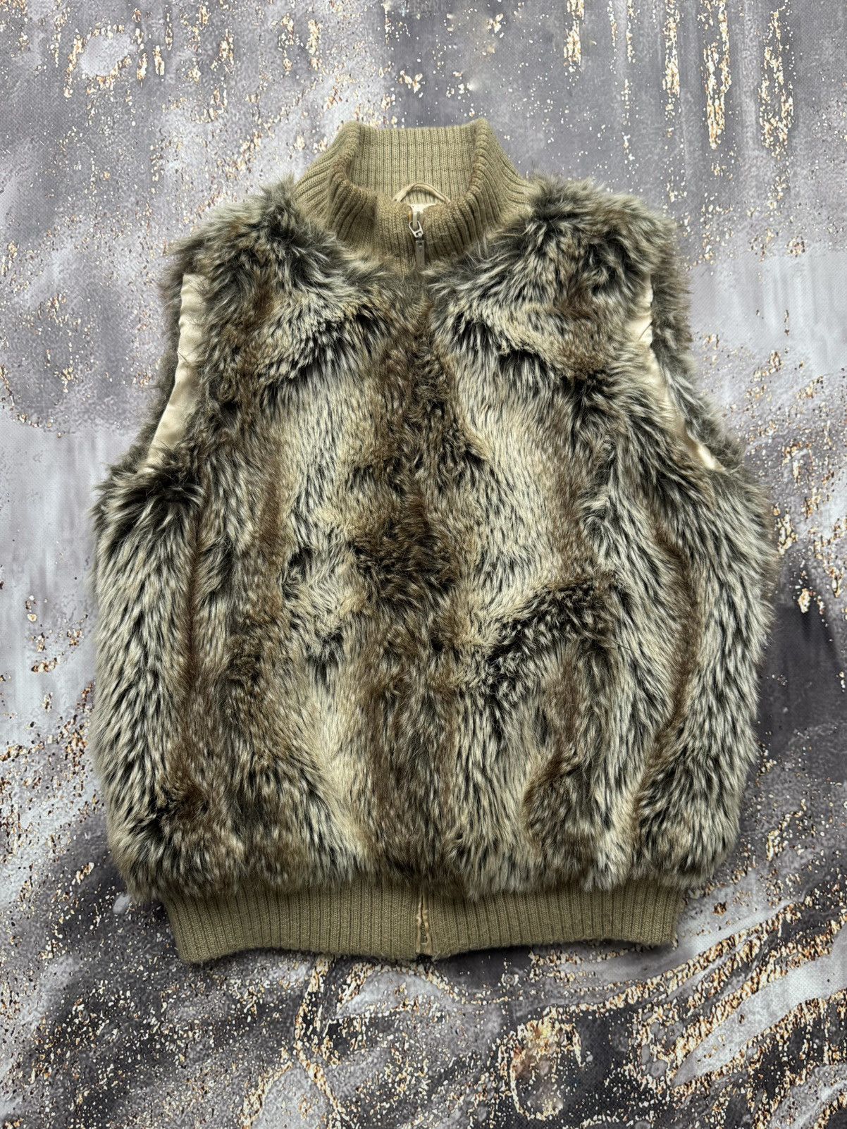Vintage Vintage Faux Fur Zipped Vest Size S / US 4 / IT 40 - 1 Thumbnail