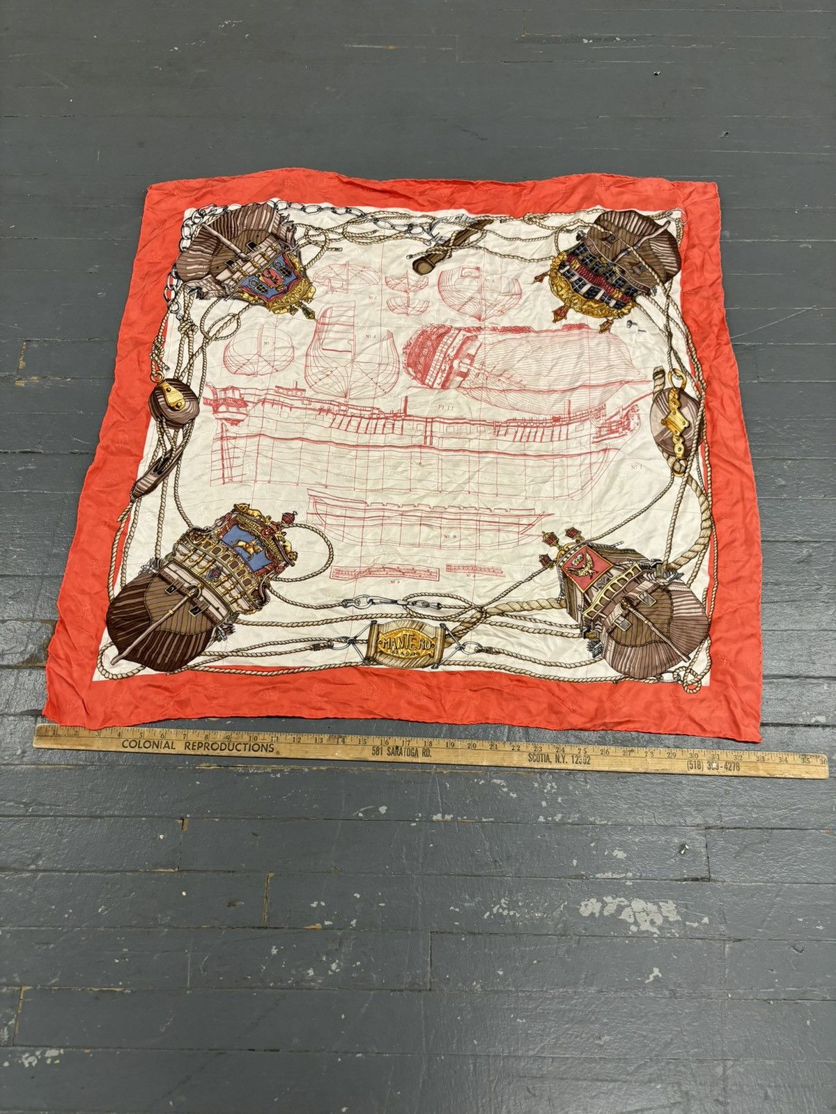 Designer × Vintage Vintage montero silk scarf Size ONE SIZE - 4 Thumbnail