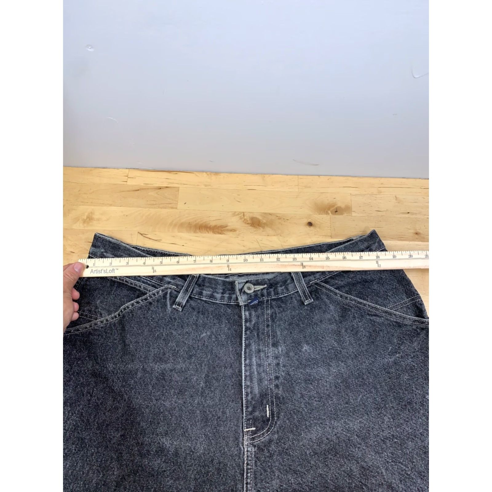Nautica Nautica Denim Jorts 38 Black Baggy Carpenter Y2K Men Casual Jeans Short Size US 38 / EU 54 - 5 Thumbnail