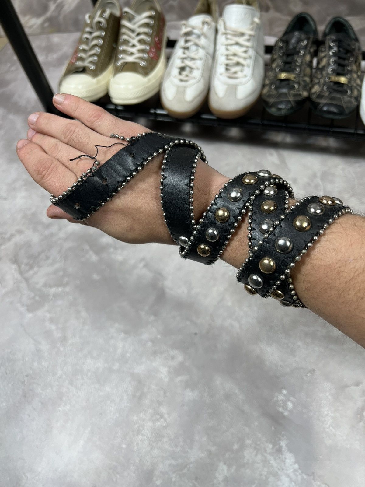 If Six Was Nine × Japanese Brand × Vintage Vintage Diesel Style Metal Punk Belt Size ONE SIZE - 2 Thumbnail