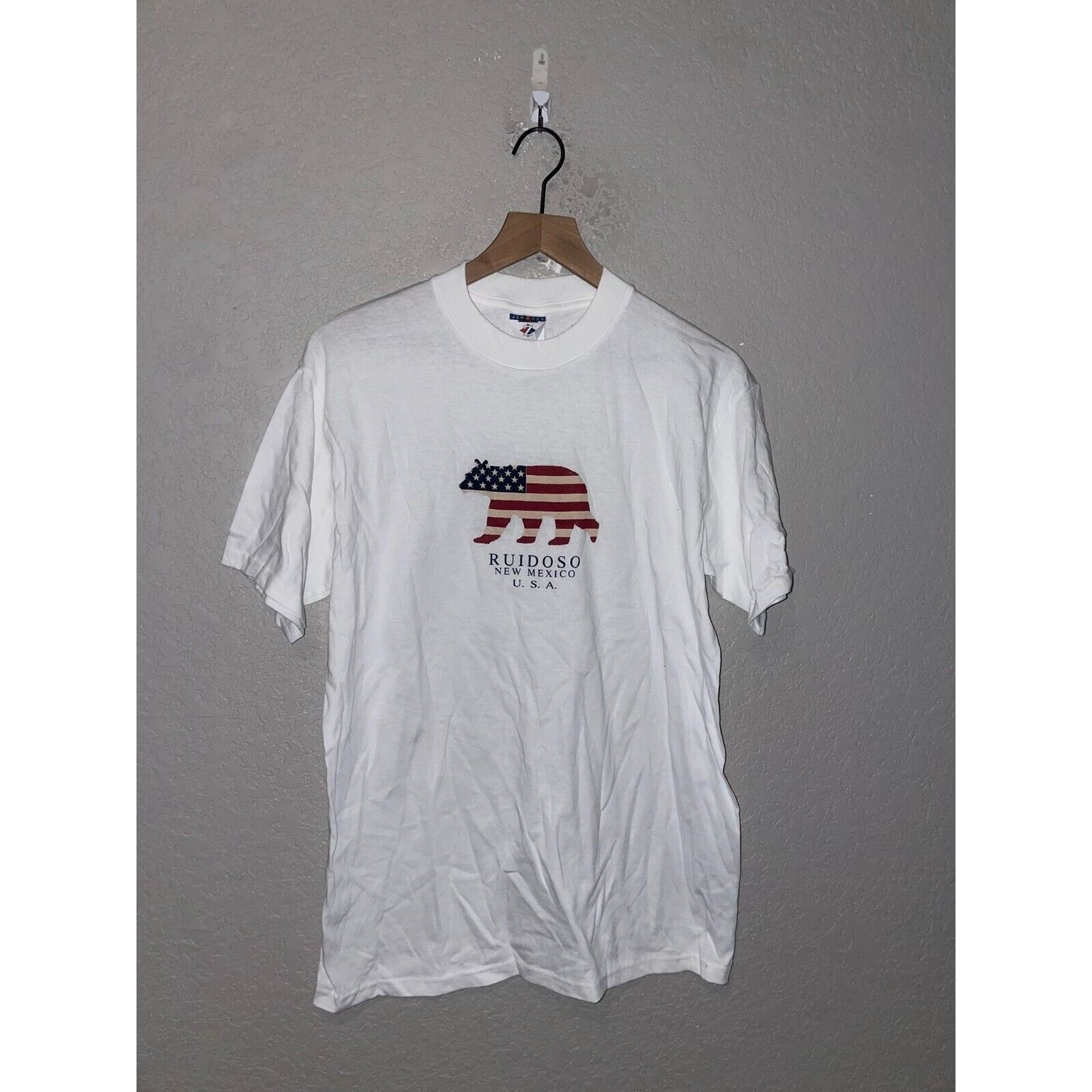 Jerzees Vintage Ruidoso Shirt NM New Mexico USA Bear Tee 90s Large Size US M / EU 48-50 / 2 - 1 Thumbnail