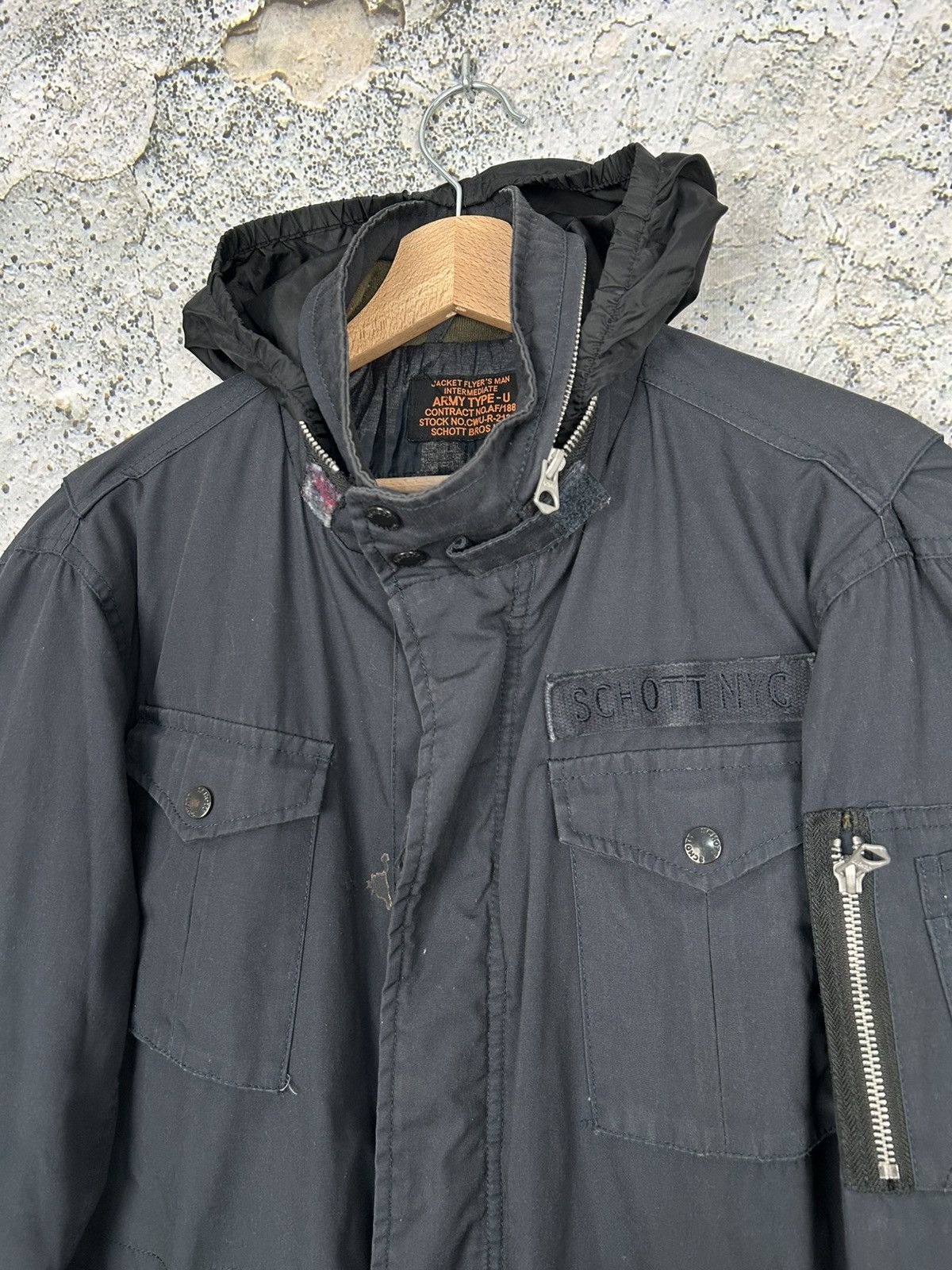 Schott Schott Vintage Military Jacket Streetwear Gorpcore Size US M / EU 48-50 / 2 - 3 Thumbnail