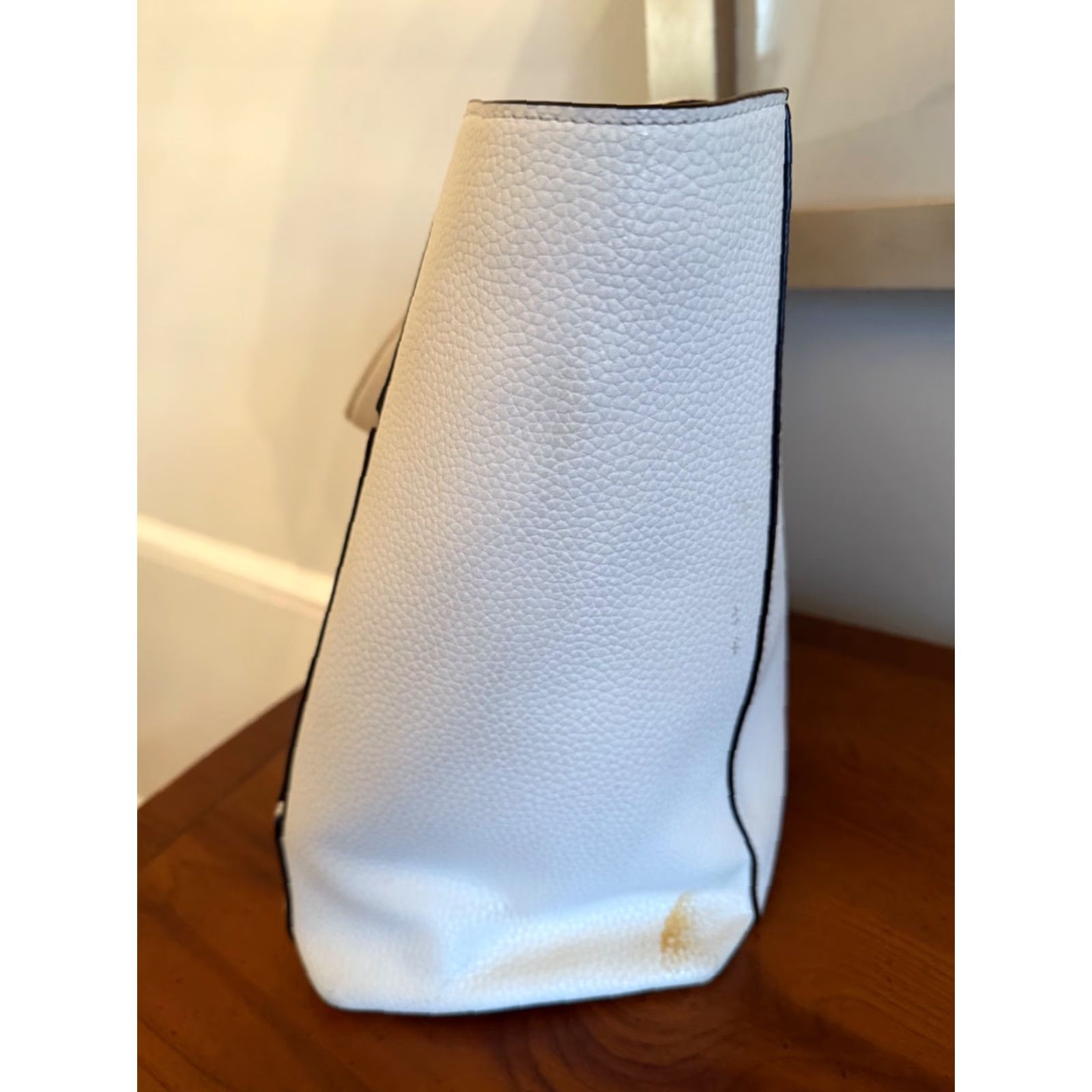 Vintage kate spade new york Pebbled Leather Shoulder Tote Bag White Size ONE SIZE - 4 Thumbnail