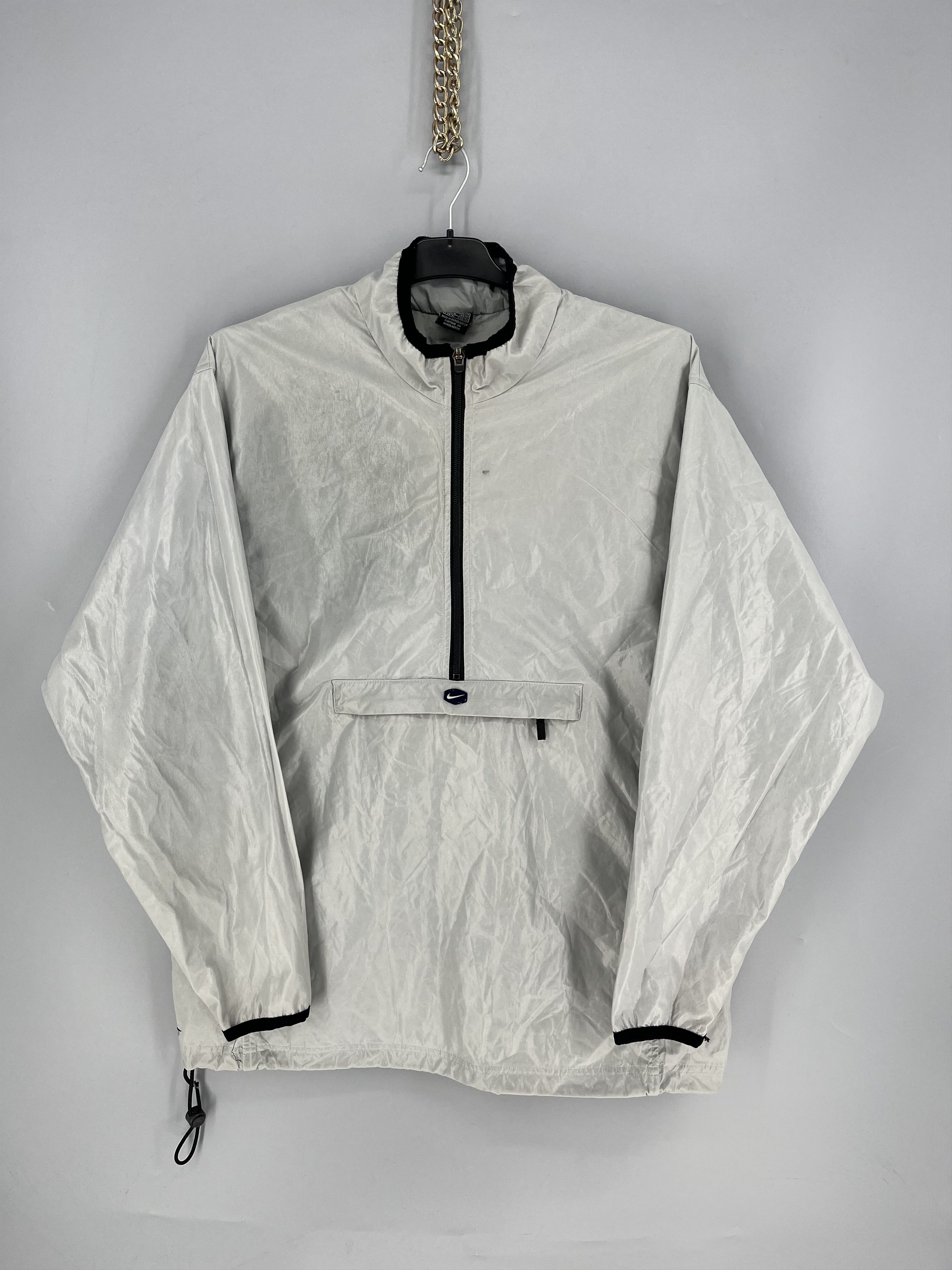 Nike Vintage Nike Pullover Windbreaker Hoodie Grey Size-M Size US M / EU 48-50 / 2 - 1 Thumbnail