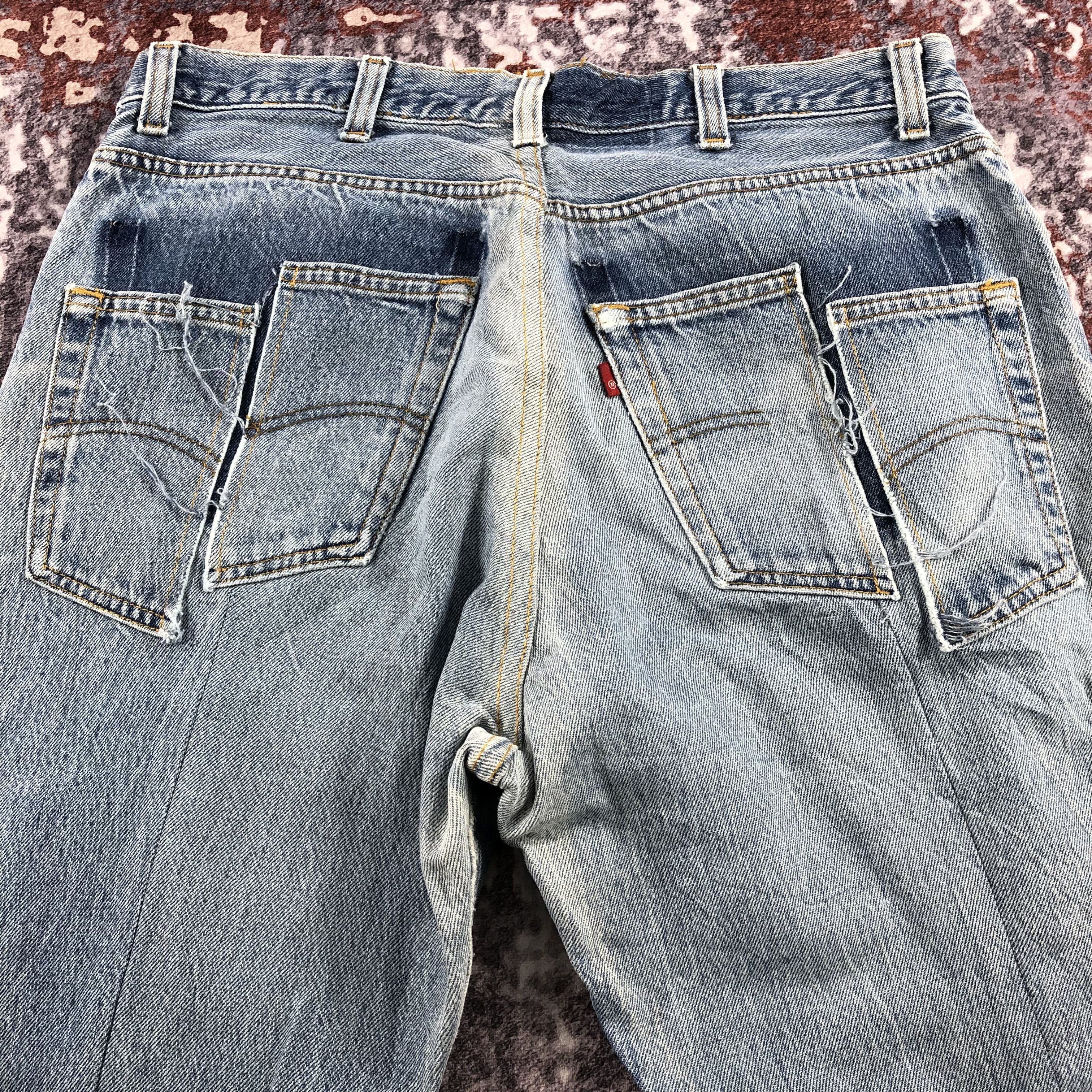 Levi's Vintage 90s Blue Wash Levis 501 Jeans-JM2239 Size US 35 - 5 Thumbnail