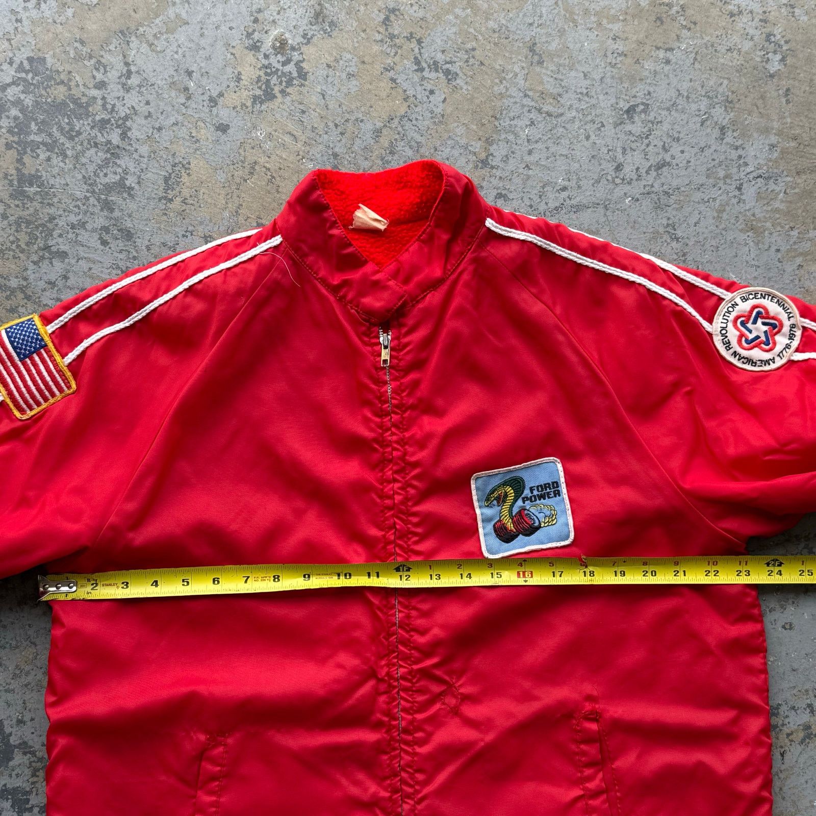 Vintage Vintage 1970’s Ford Cobra Mustang Racing Jacket Nylon Size US L / EU 52-54 / 3 - 7 Thumbnail