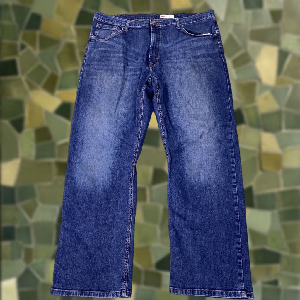 Wrangler Wrangler Jeans Mens 40x30 Blue Relaxed Fit Comfort Stretch Denim Bootcut Size US 40 / EU 56 - 1 Thumbnail