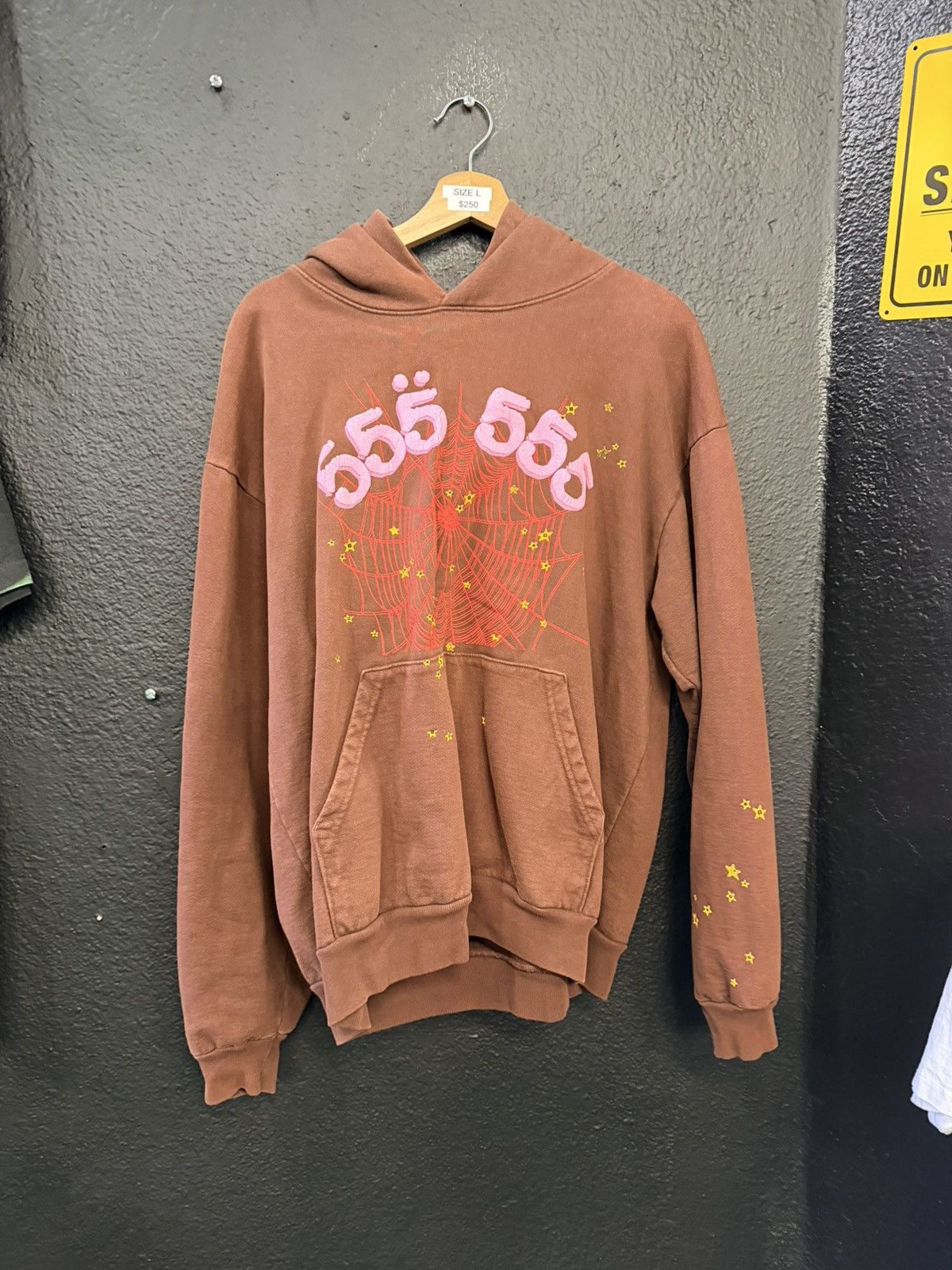 Sp5der Spider 555 Web Hoodie pink and brown Size US L / EU 52-54 / 3 - 1 Thumbnail