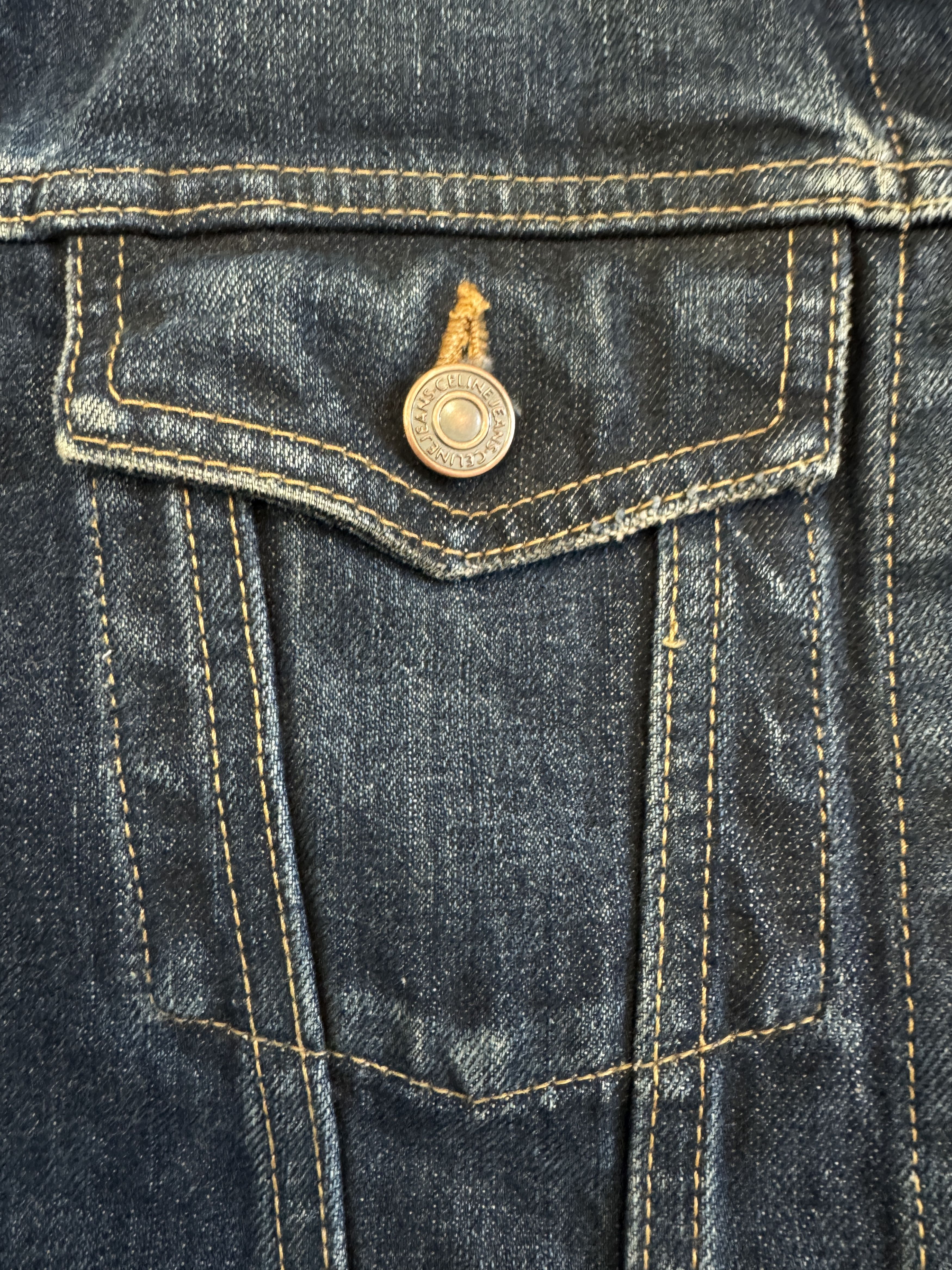 Celine 2020 Hedi Slimane collection faded denim jacket Size US XS / EU 42 / 0 - 6 Thumbnail