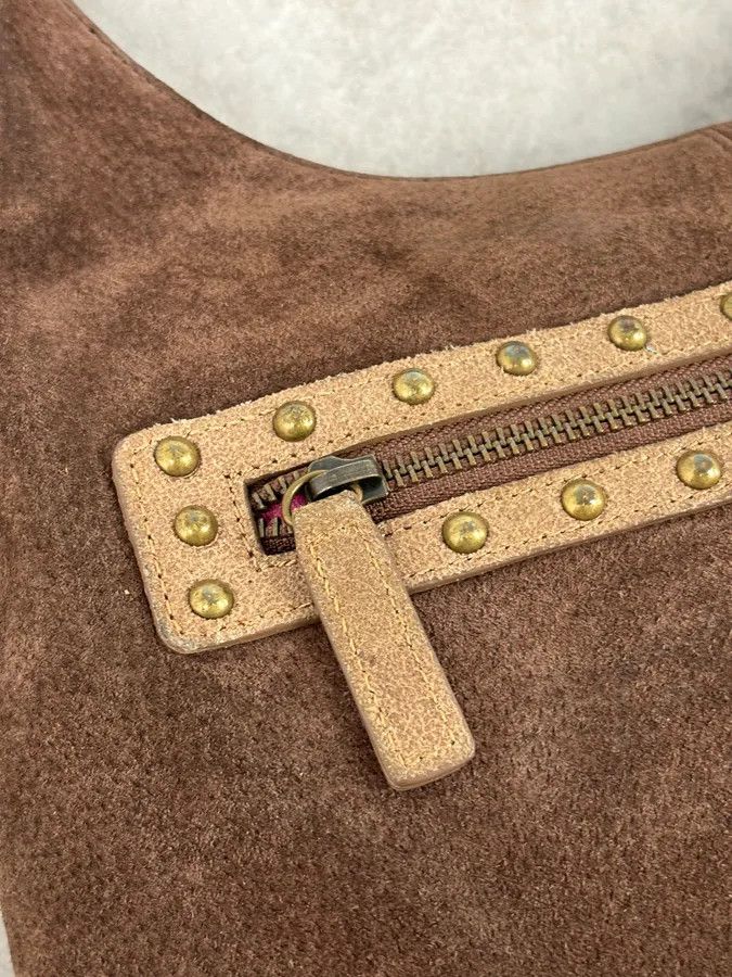 Just Cavalli AW2008 Cavalli Brown Suede Leather Handle Bag Size ONE SIZE - 12 Thumbnail