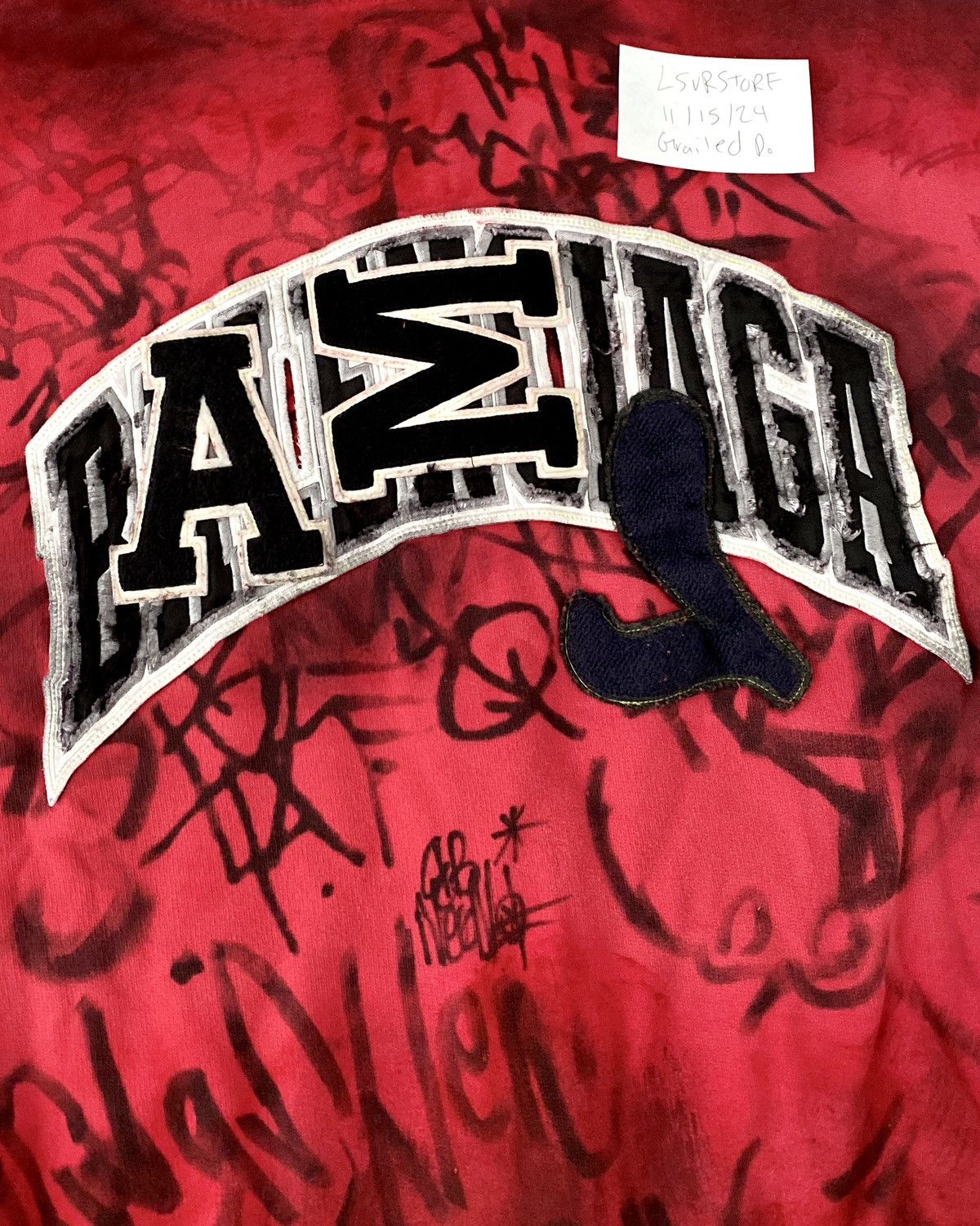 Balenciaga Balenciaga Red Skater Graffiti Zip Hoodie SS23 Large Size US L / EU 52-54 / 3 - 3 Thumbnail