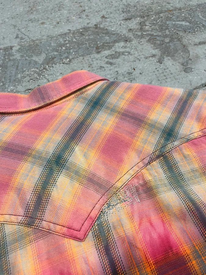Diesel Diesel Summer Bleached Effect Western Checked Pink Shirt Size US M / EU 48-50 / 2 - 9 Thumbnail