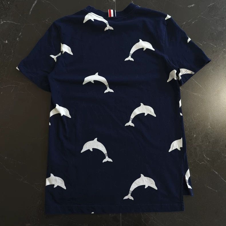 Thom Browne Thom Browne Dolphin full print short sleeves Size US XS / EU 42 / 0 - 2 Thumbnail