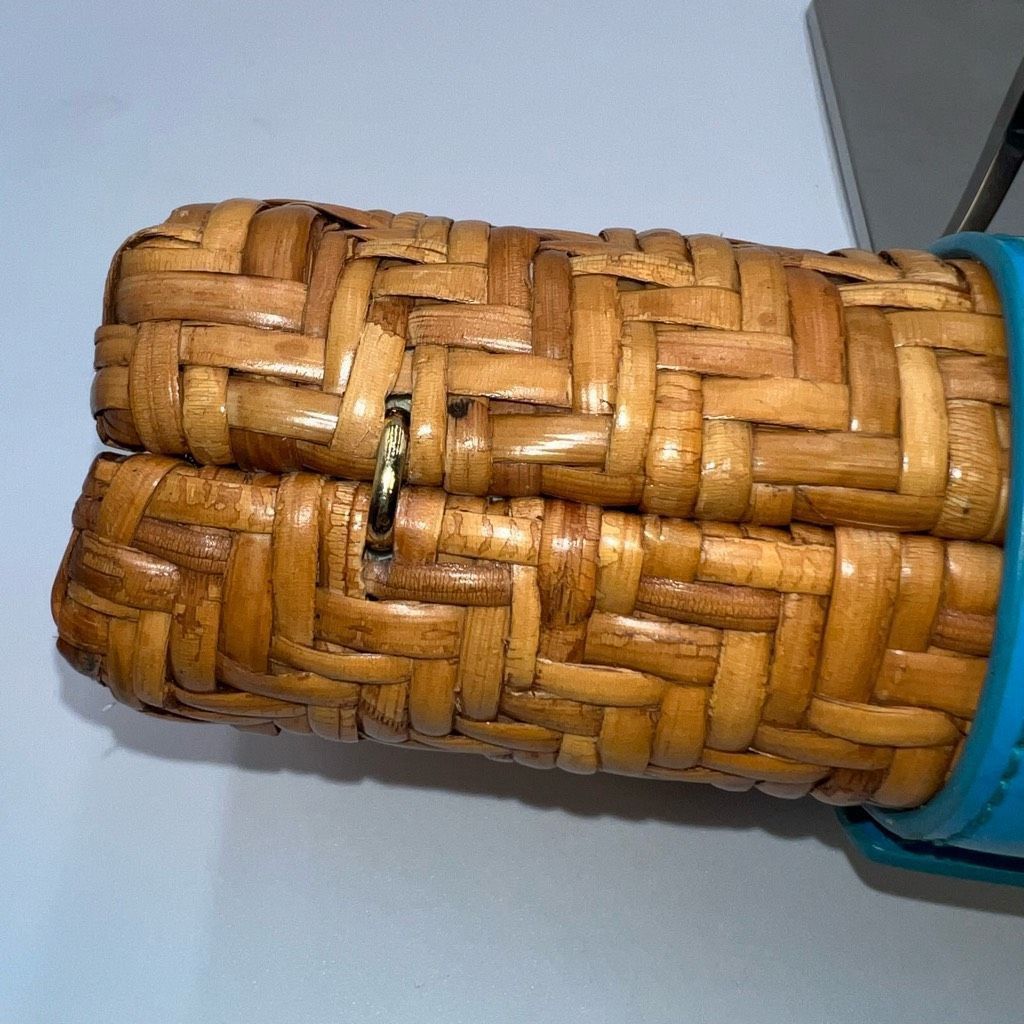 Tory Burch Tory Burch Patent Leather and Wicker Snap Closure Clutch Bag **see photos and description Size ONE SIZE - 7 Thumbnail