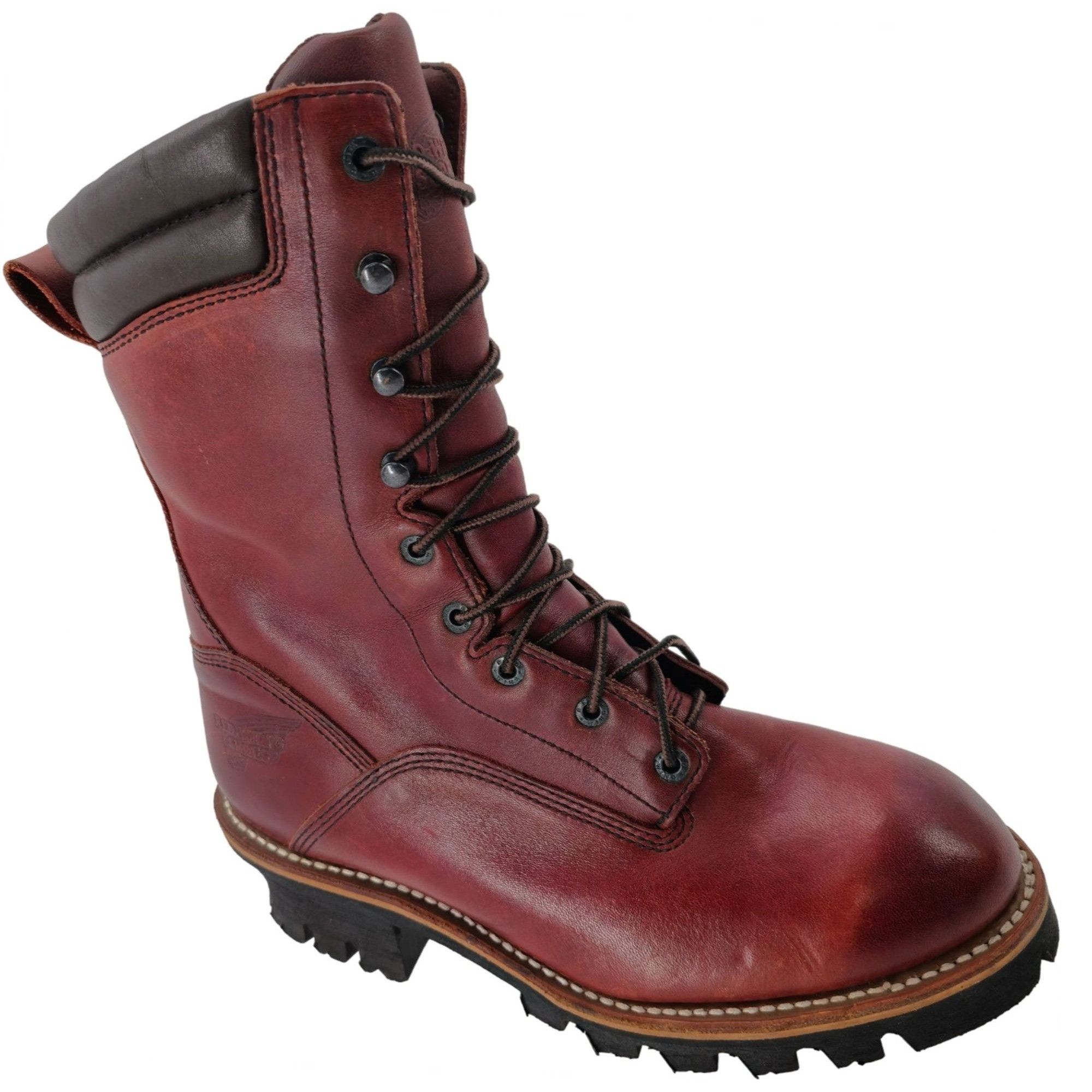 Red Wing Shoes 909 Waterproof Super Logger Burgundy Boots