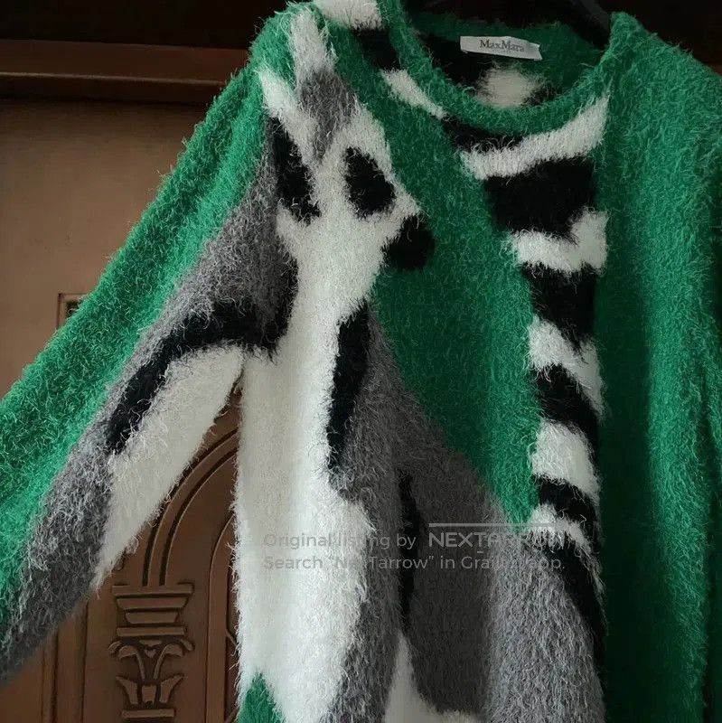 Max Mara MaxMara Color-Block Knit Sweater for Women . Size XL / US 12-14 / IT 48-50 - 9 Thumbnail
