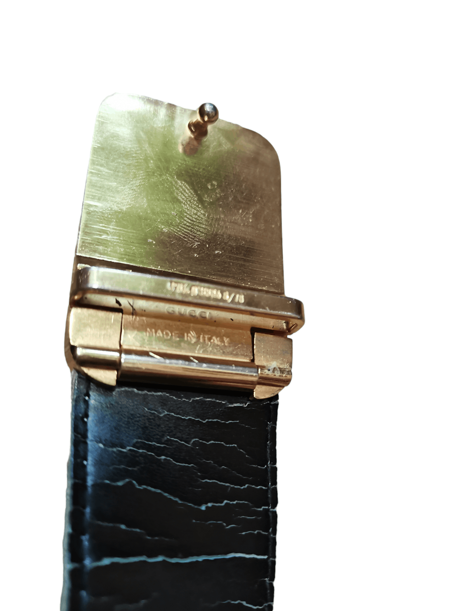 Gucci × Vintage Gucci leather belt vintage rare made in italy Size 34 - 9 Thumbnail