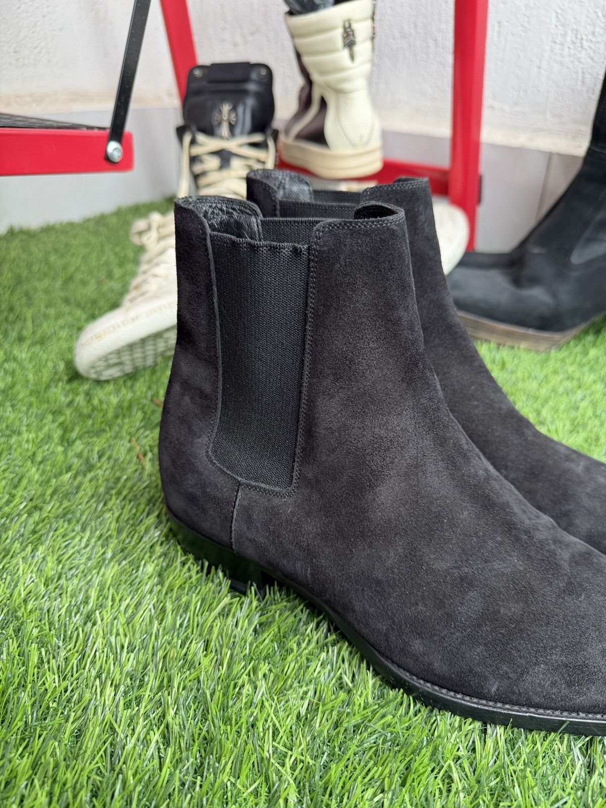 Saint Laurent Paris Suede wyatt boots by Hedi slimane Size US 7 / EU 40 - 6 Thumbnail