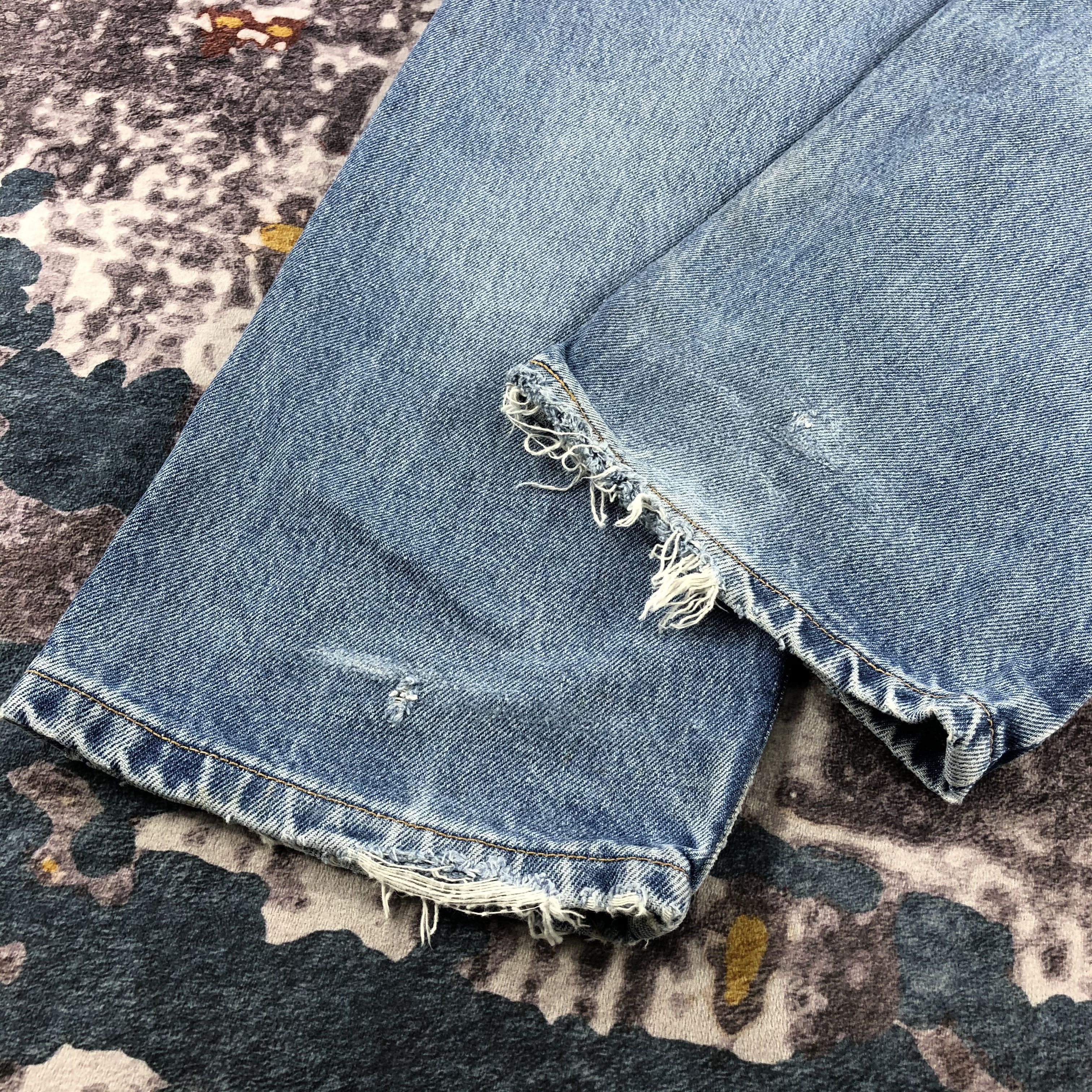 Levi's × Vintage 90s Vintage Blue Wash Levis 521 Jeans-JM2658 Size US 34 / EU 50 - 4 Thumbnail