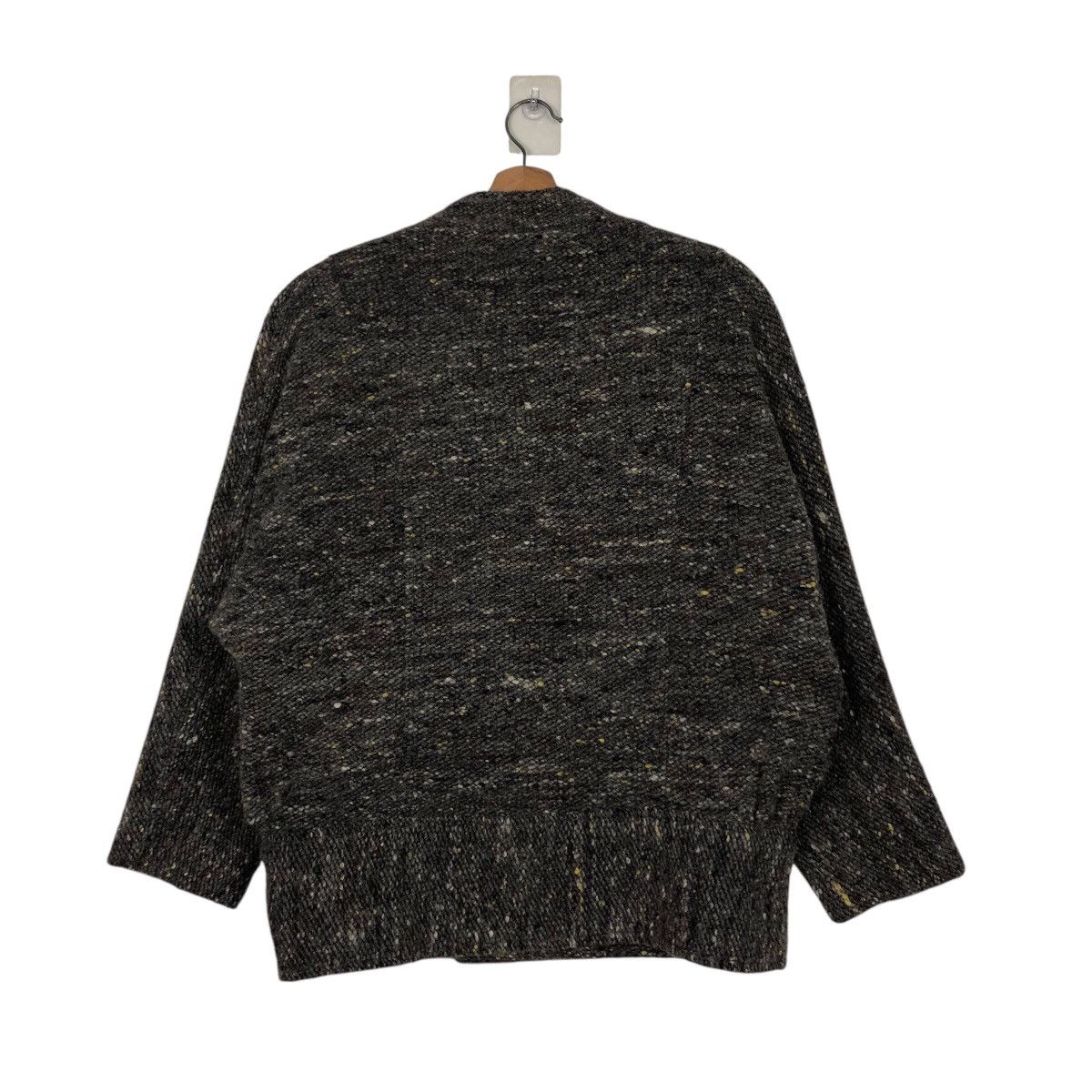 Japanese Brand × Vintage 📌Silver Eye Herringbone Wool Double Collar Issey Miyake Size US M / EU 48-50 / 2 - 9 Thumbnail
