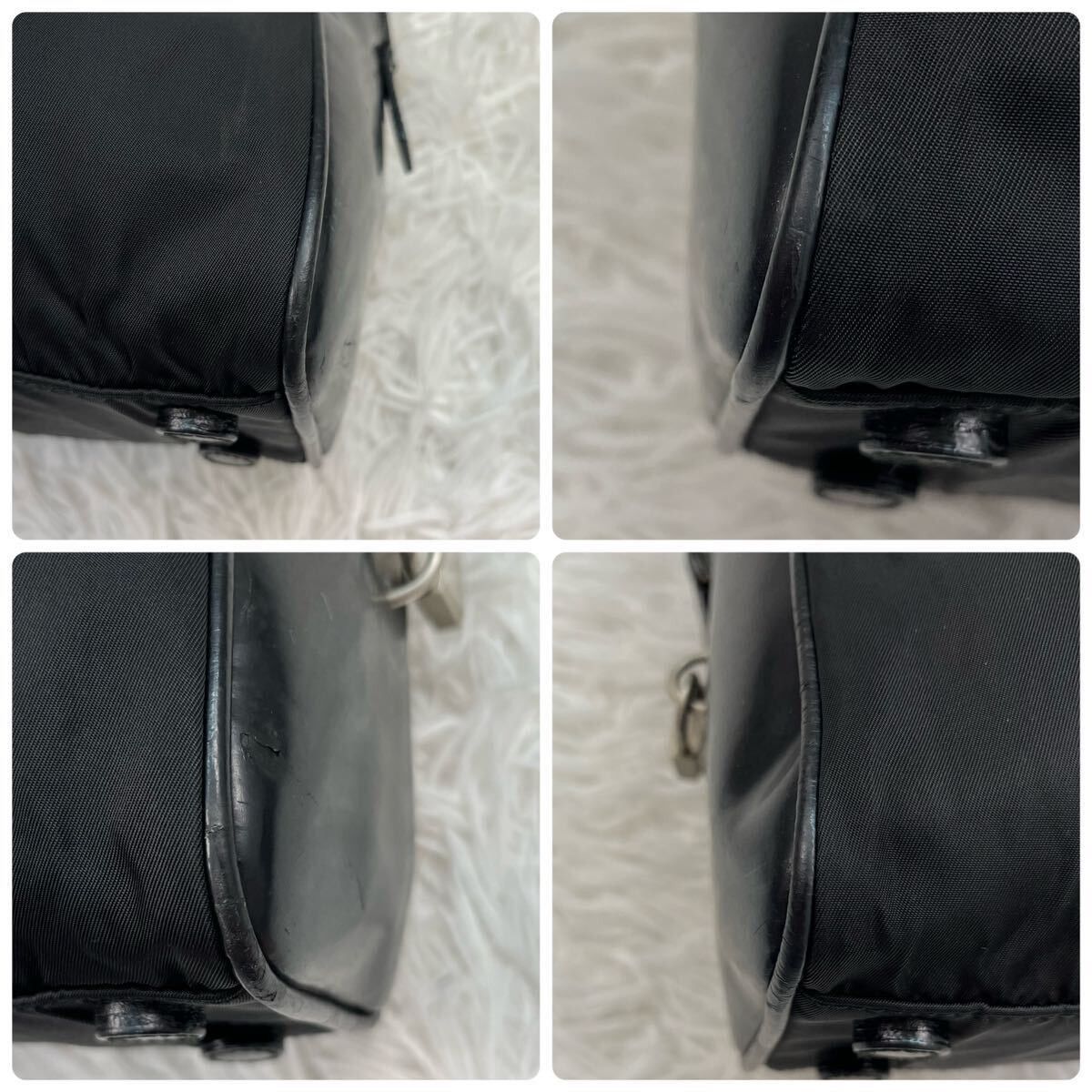 Prada Prada Leather x Re-Nylon Handbag, Unique Rare Feature Size ONE SIZE - 6 Thumbnail