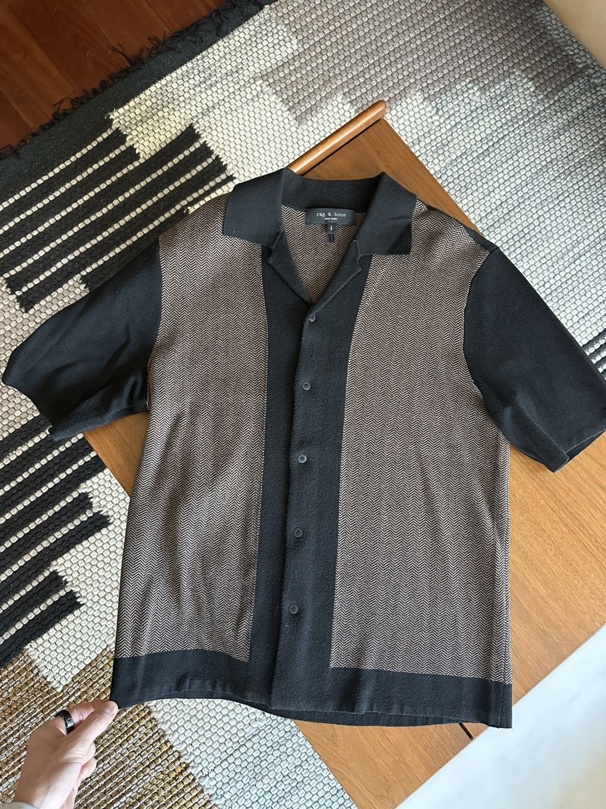 Rag & Bone Rag and bone - short sleeve knit button up Size US S / EU 44-46 / 1 - 1 Thumbnail