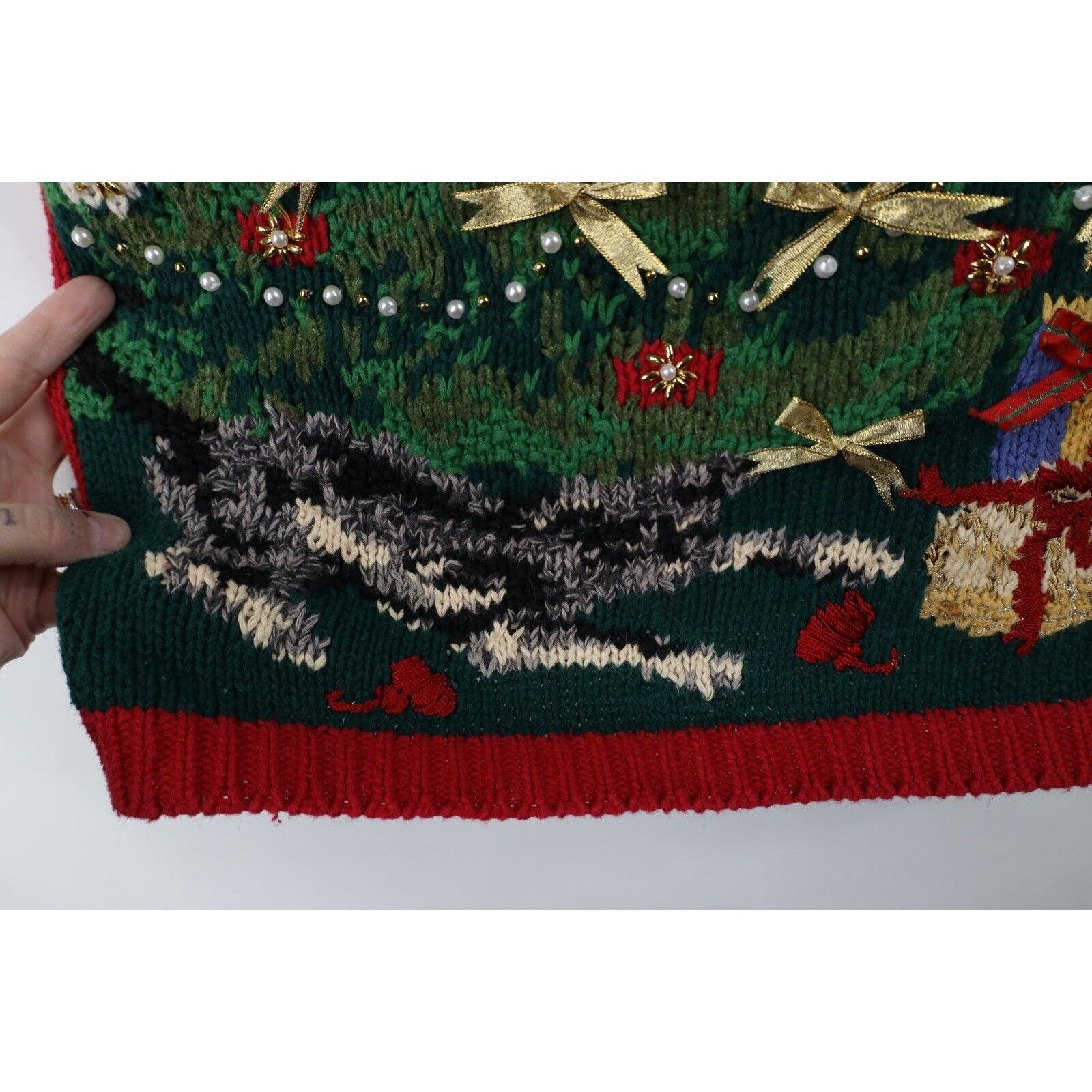 Vintage Vintage 90s Streetwear Heavyweight Christmas Sweater Size XL / US 12-14 / IT 48-50 - 7 Thumbnail