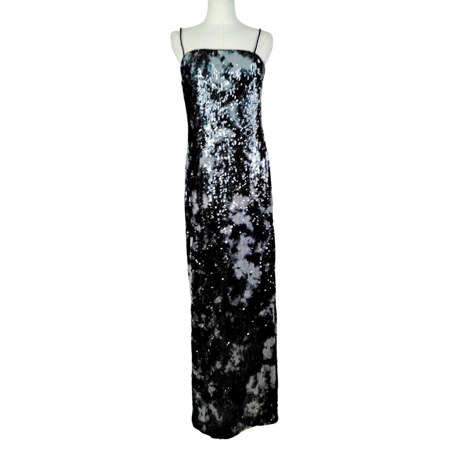 Marchesa Muse Marchesa Geranium Sequin Strapless Sheath Ombre Gown Size M / US 6-8 / IT 42-44 - 4 Thumbnail