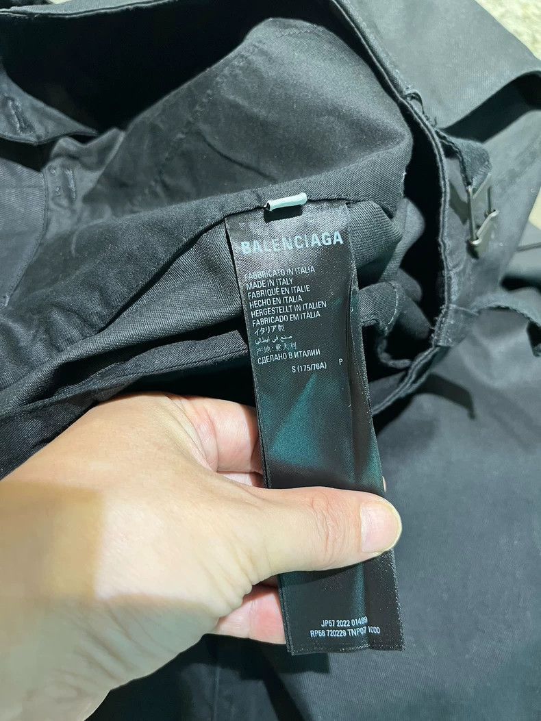 Balenciaga Balenciaga Balenciaga Black Cargo Pants Size S -2507 Size US 34 / EU 50 - 7 Thumbnail