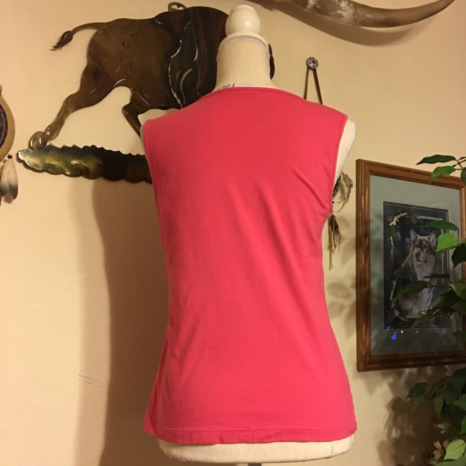 Sonoma Sonoma Lifestyle Stretch bubblegum Pink Top NWOT S Size S / US 4 / IT 40 - 3 Thumbnail
