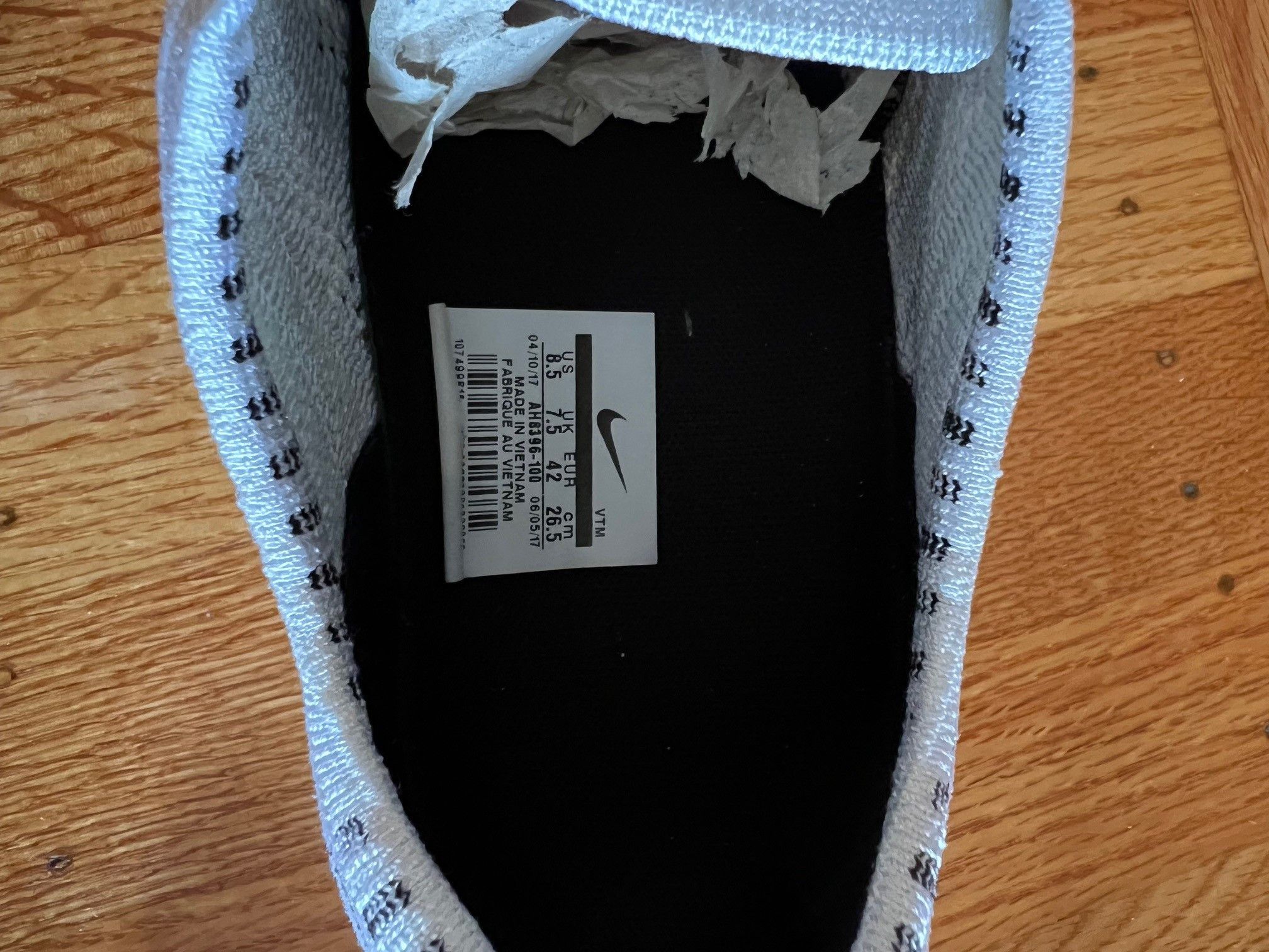 Nike Nike Flyknit Trainer White/Black Size US 8.5 / EU 41-42 - 7 Thumbnail