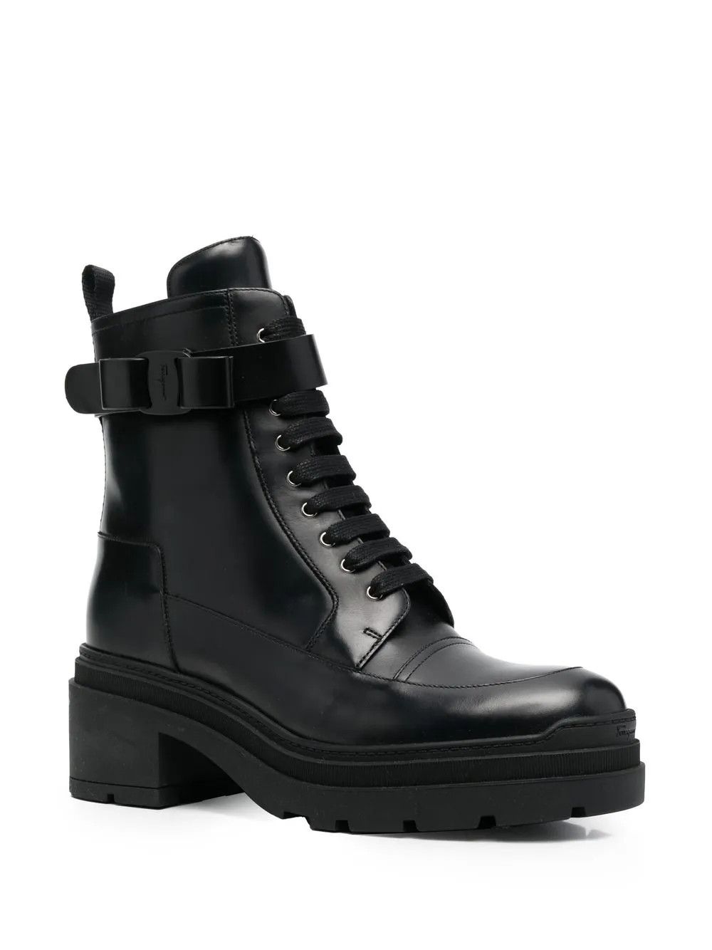 Salvatore Ferragamo o1y0326 Ankle Boots in Black Size US 10.5 / IT 40.5 - 2 Thumbnail