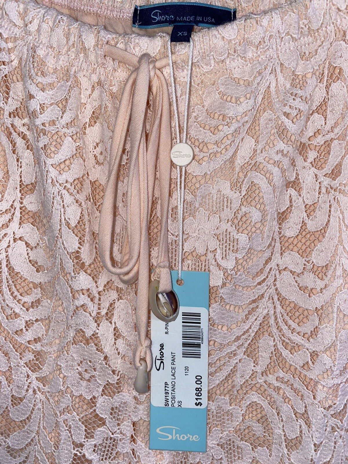 Shore Positano Pink Lace Summer, Beach Pants Blush Pink Xs in Orange, Women's (Size 26) — image 4 of 6