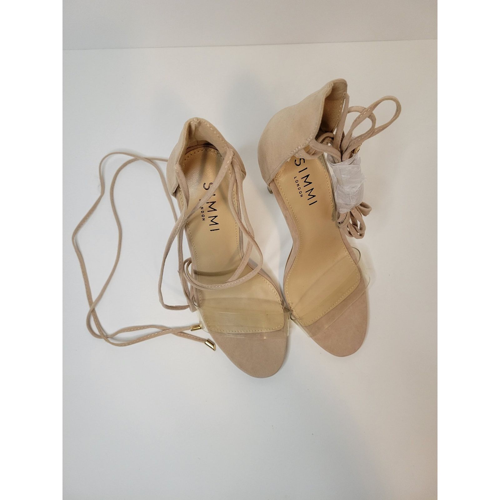 Other Women's SIMMI London Open Toe Lace Up 4" Stiletto Heels US 7 Size US 7 / IT 37 - 6 Thumbnail