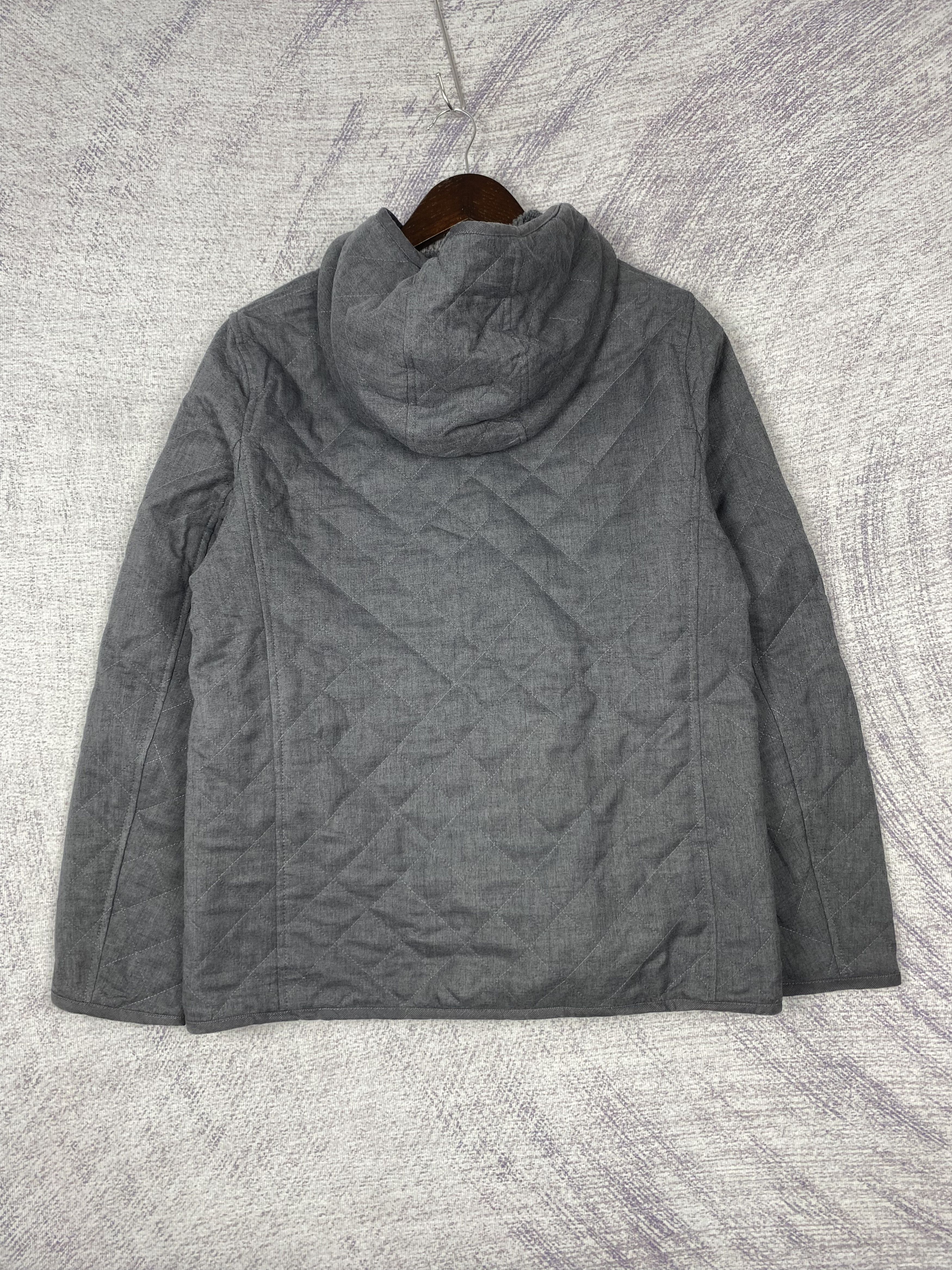 Uniqlo Vintage Uniqlo Hoodie Quilted Fleece Lining Button Up Jacket Size US XL / EU 56 / 4 - 5 Thumbnail