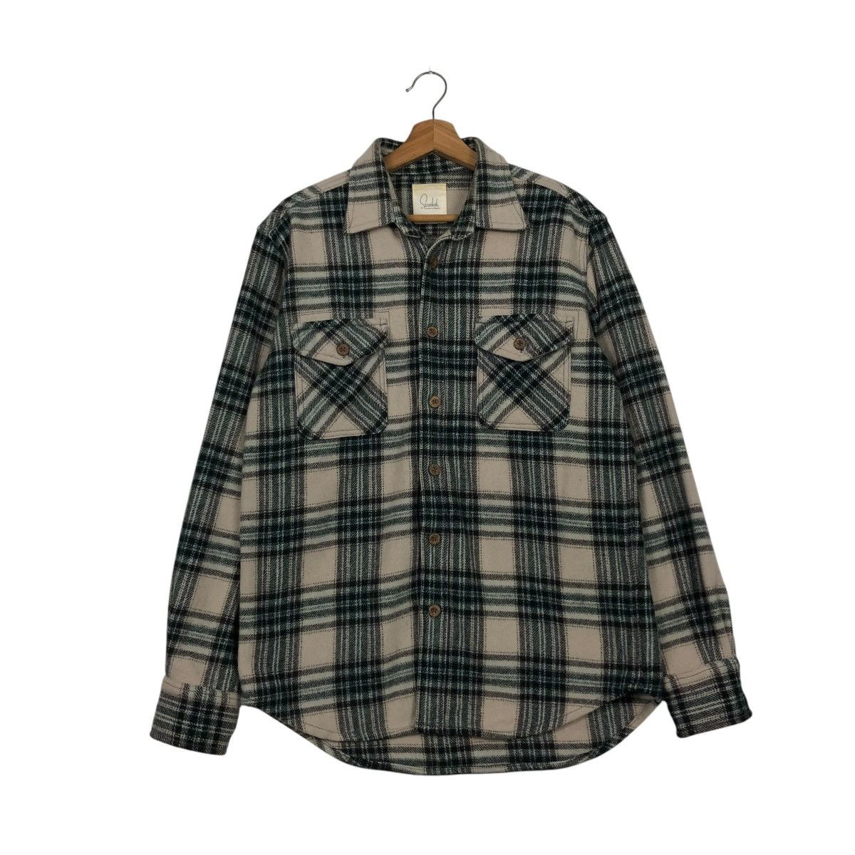 Japanese Brand × Vintage 🔥VINTAGE FLANNEL BIKER JACKET FELISSIMO TARTAN DESIGN CHECK Size US M / EU 48-50 / 2 - 3 Thumbnail