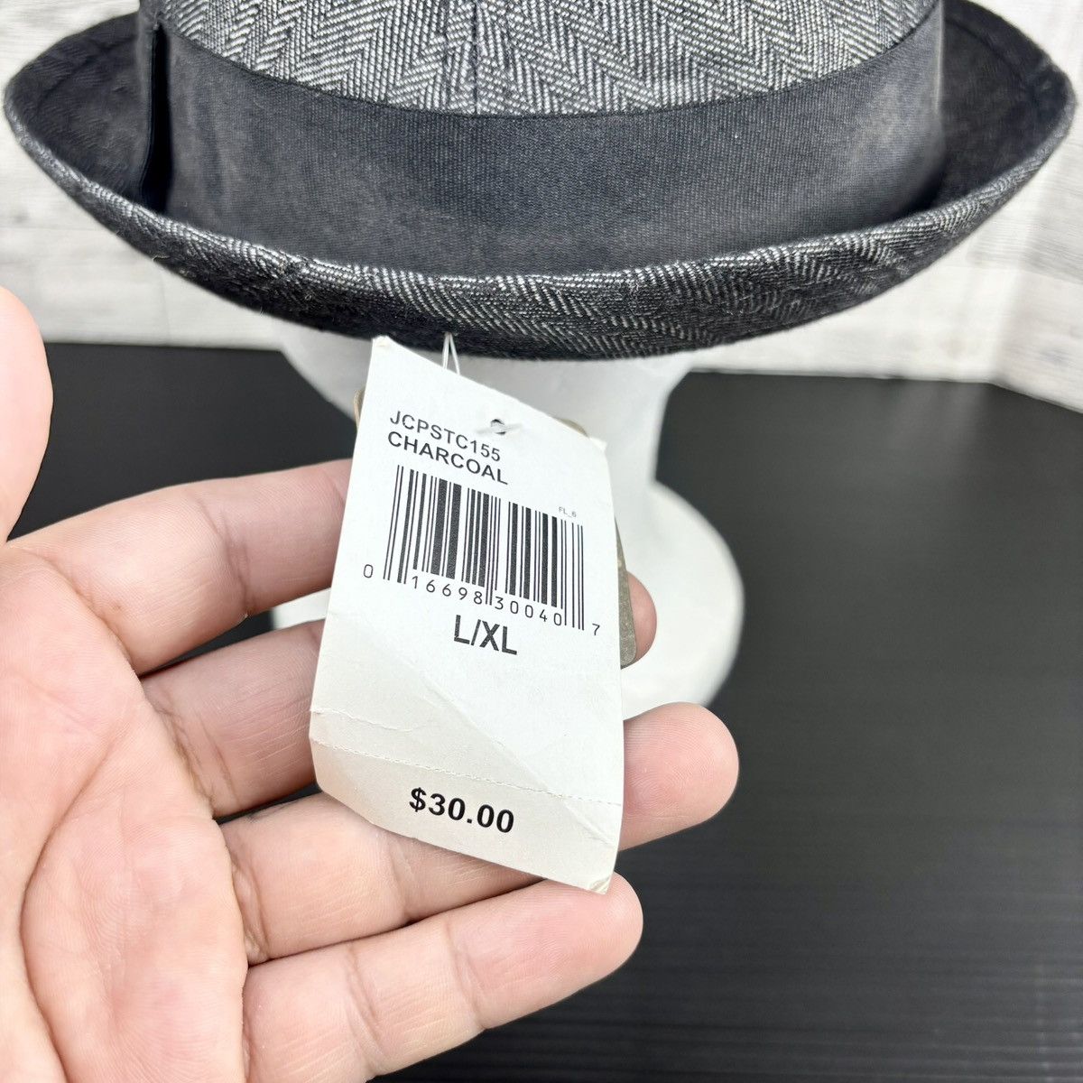 Stetson Stetson All American Fedora Hat Men's L-XL Herringbone NWT Size ONE SIZE - 5 Thumbnail