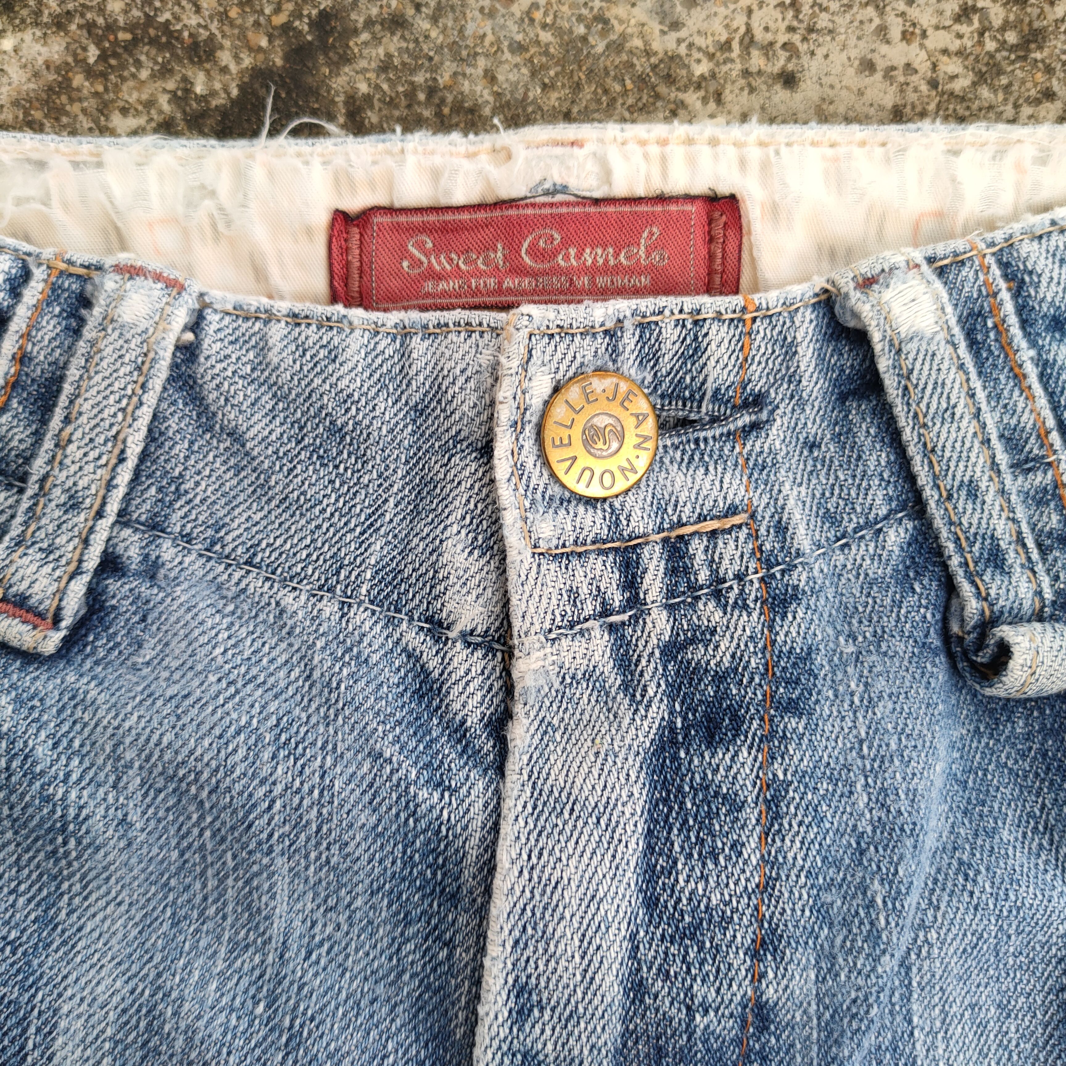 Japanese Brand × Jean × Vintage VINTAGE SWEET CAMEL WOMAN FLARE FADED JEANS DENIM PANTS Size US 29 - 4 Thumbnail